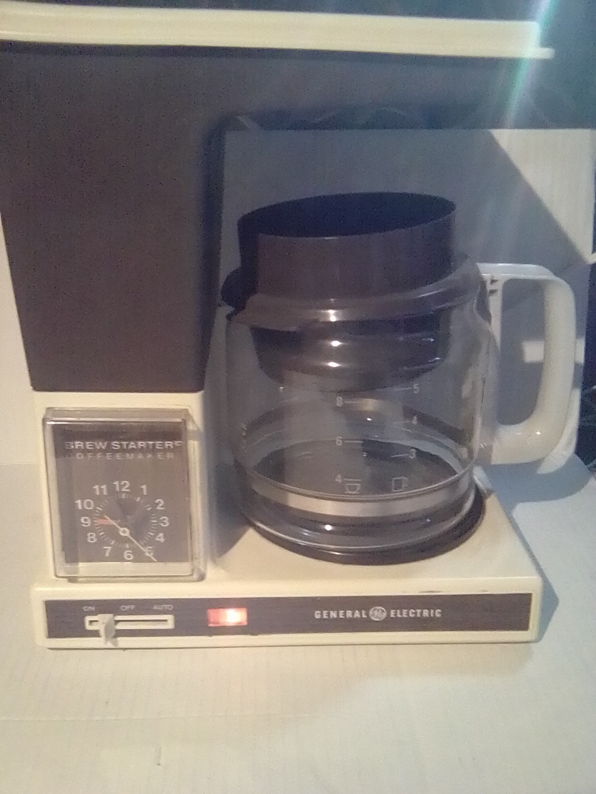Vintage General Electric Brew Starter Coffeemaker 10 Cup Brown Cream 3392-211 Vintage General Electric Brew Starter Coffeemaker 10 Cup Brown Cream 3392-211