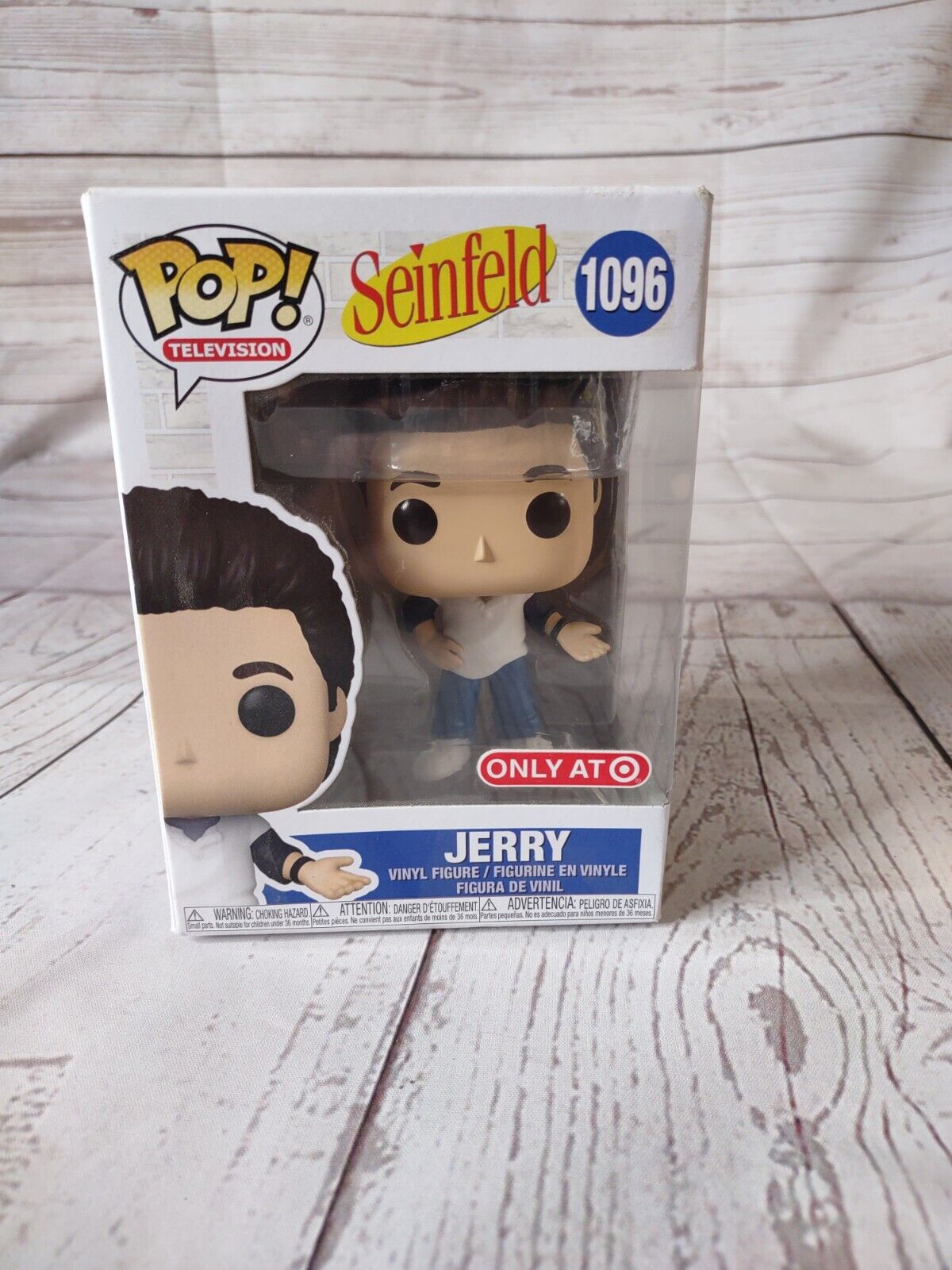 Funko Pop Seinfeld Jerry Vinyl Figure 1096 Target Exclusive BOX DAMAGE 