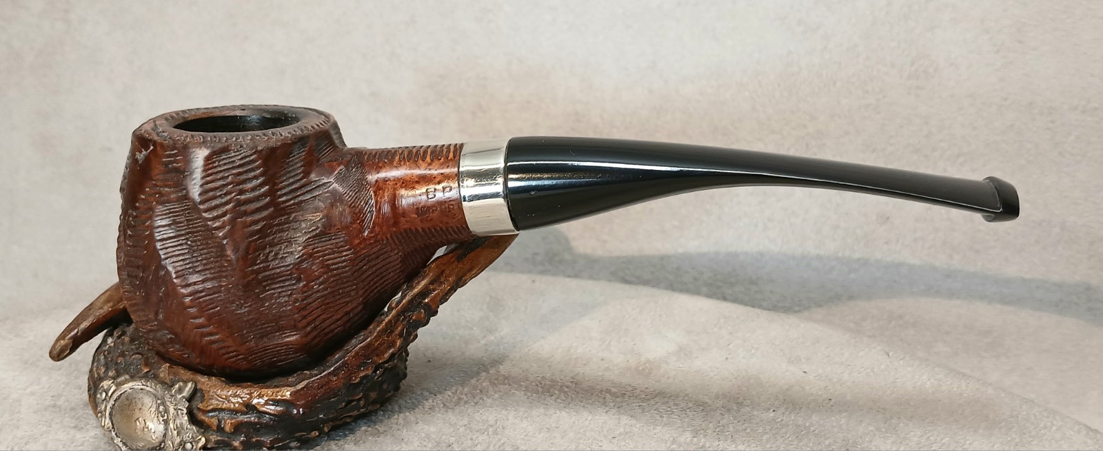 RARE BP JUM Rusticated Hawkbill/Underslung Apple Tobacco Pipe /Custom-Bilt RARE BP JUM Rusticated Hawkbill/Underslung Apple Tobacco Pipe /Custom-Bilt