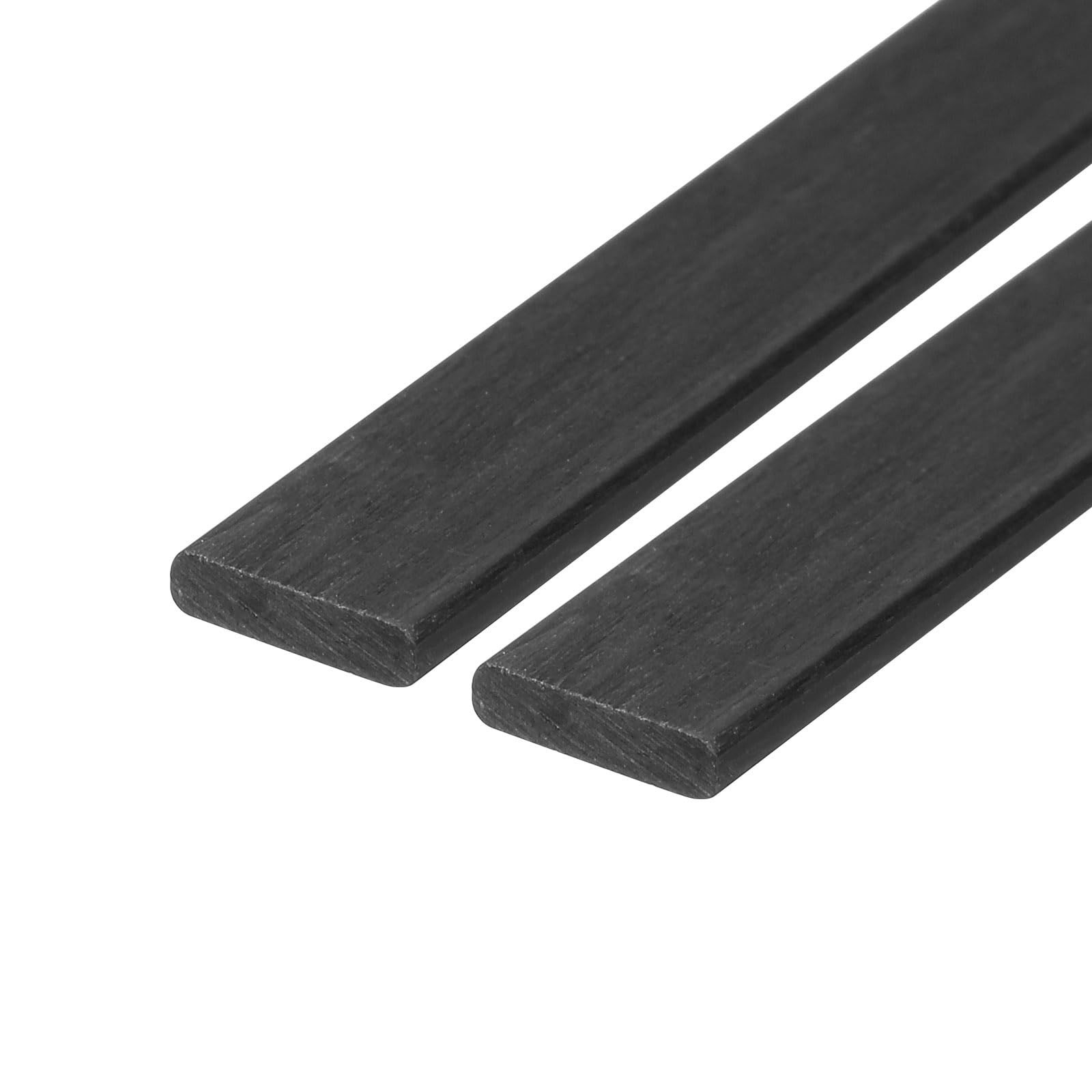 MECCANIXITY 2 Pcs Carbon Fiber Strip 2x8mm 500mm Length Pultruded Flat Carbon Fi MECCANIXITY 2 Pcs Carbon Fiber Strip 2x8mm 500mm Length Pultruded Flat Carbon Fi