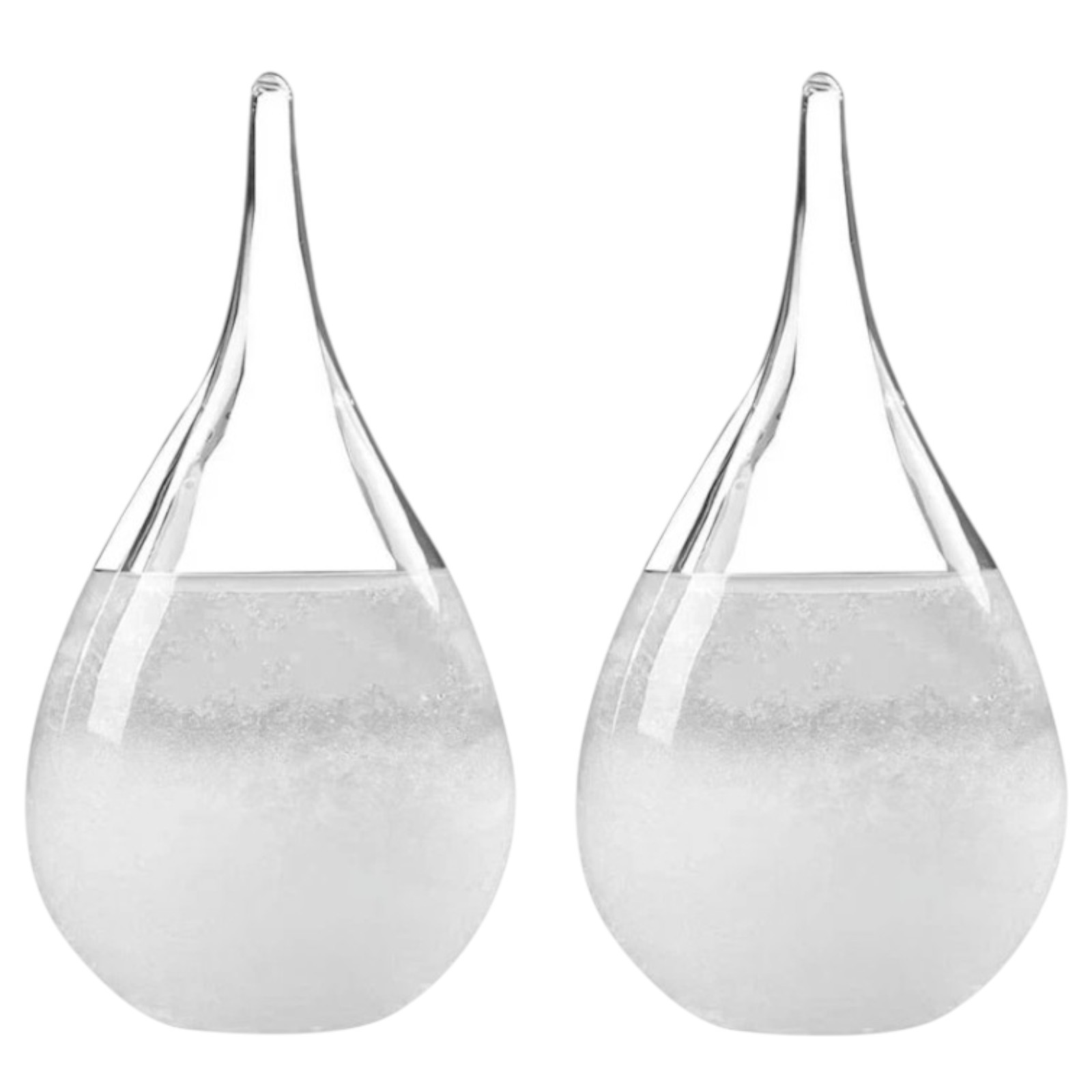 2PC Storm Glass Weather Predictor Barometer Decorative Bottle Droplet 2PC Storm Glass Weather Predictor Barometer Decorative Bottle Droplet