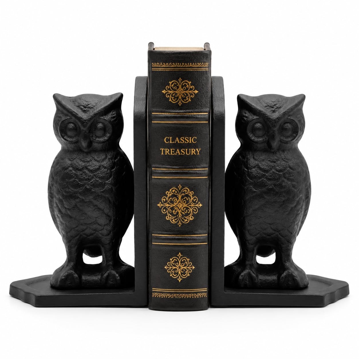 Comfy Hour Owl Decorative Bookends Unique Vintage Animal Book Ends Shelves 9 65
