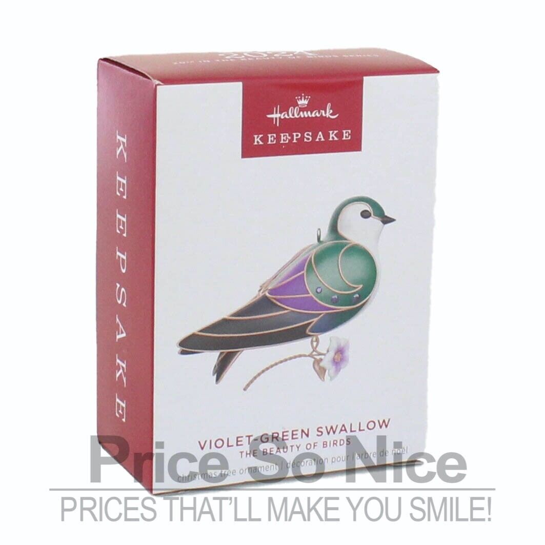 Hallmark 2024 Ornament - Violet-Green Swallow: Beauty of Birds