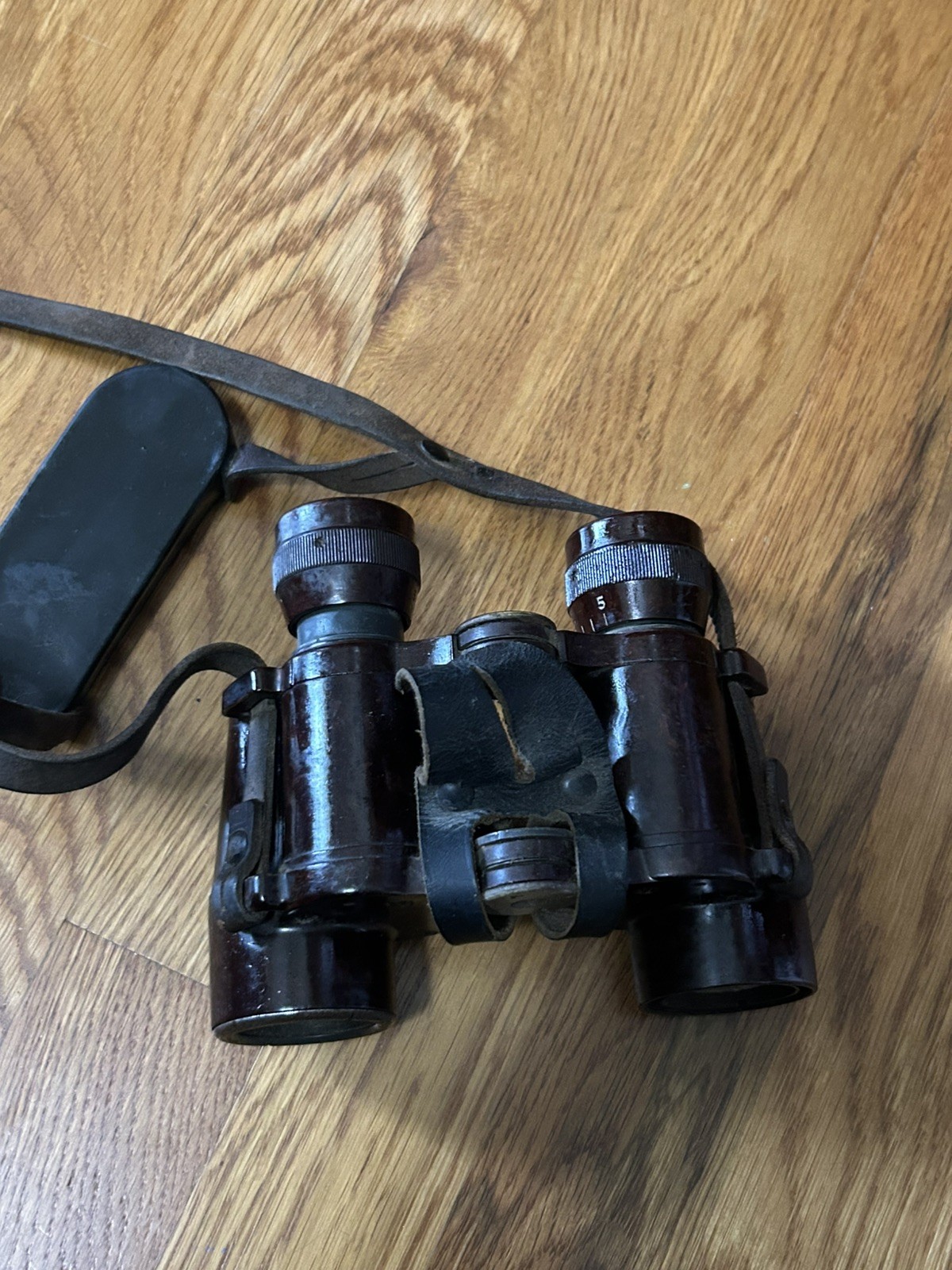 Rare WWII German Bakelite 6x30 Dienstglas Binoculars - Emil Busch CXN Late War