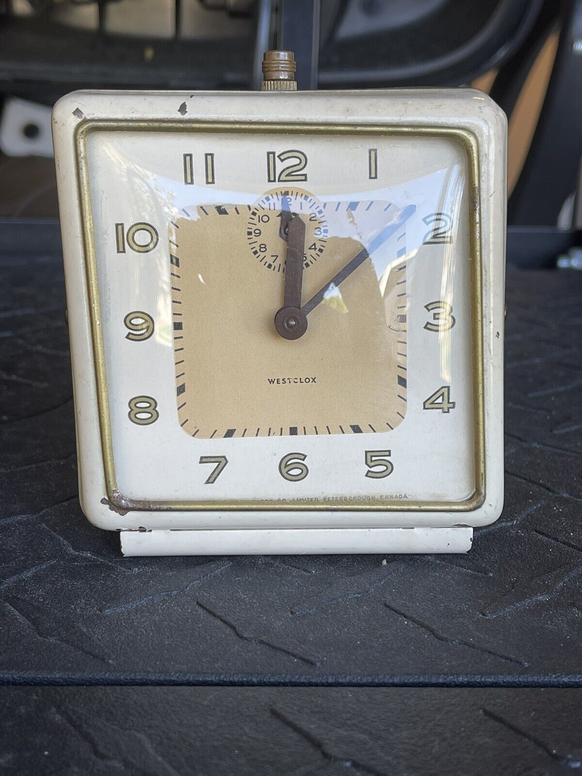 Westclox Alarm Clock Wind Up Clock Made in Canada. Works  VTG 1940’s **read**