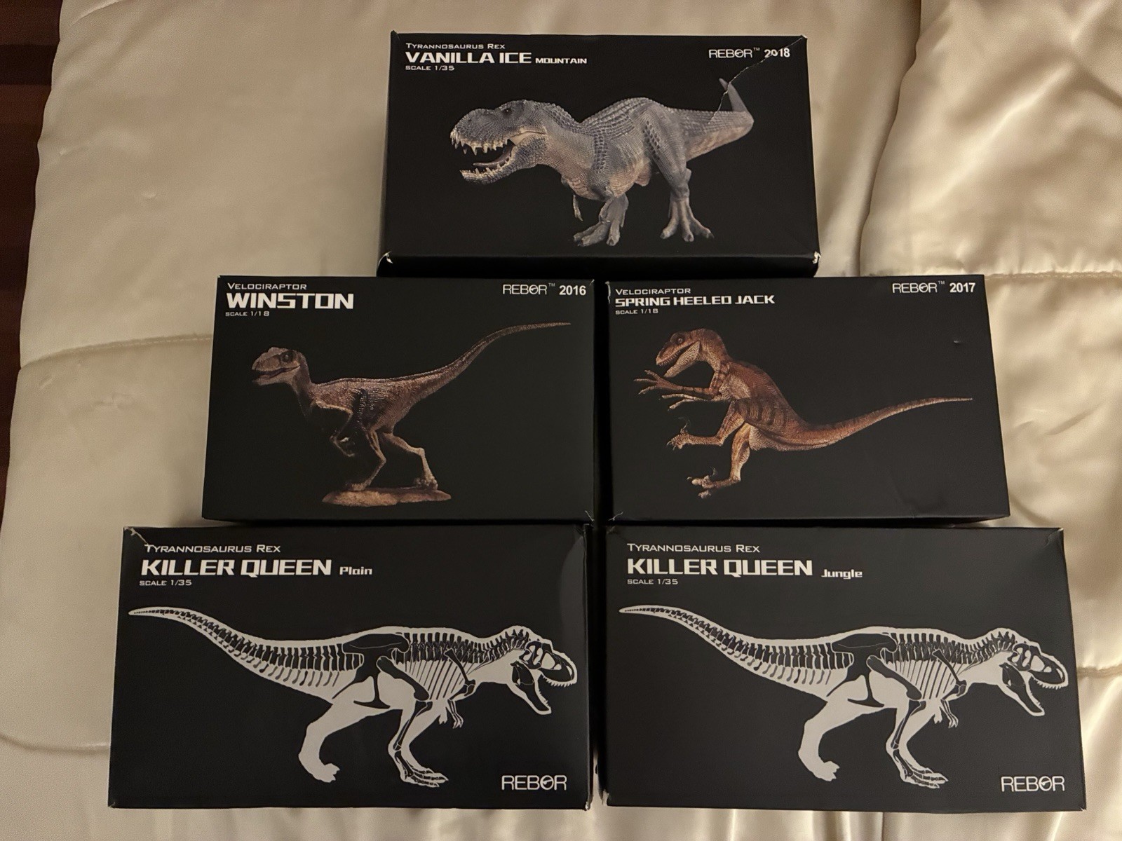 REBOR Retired Dinosaur LOT of 5 Dinos: Killer Queen, Winston, and V-Rex OPEN BOX REBOR Retired Dinosaur LOT of 5 Dinos: Killer Queen, Winston, and V-Rex OPEN BOX