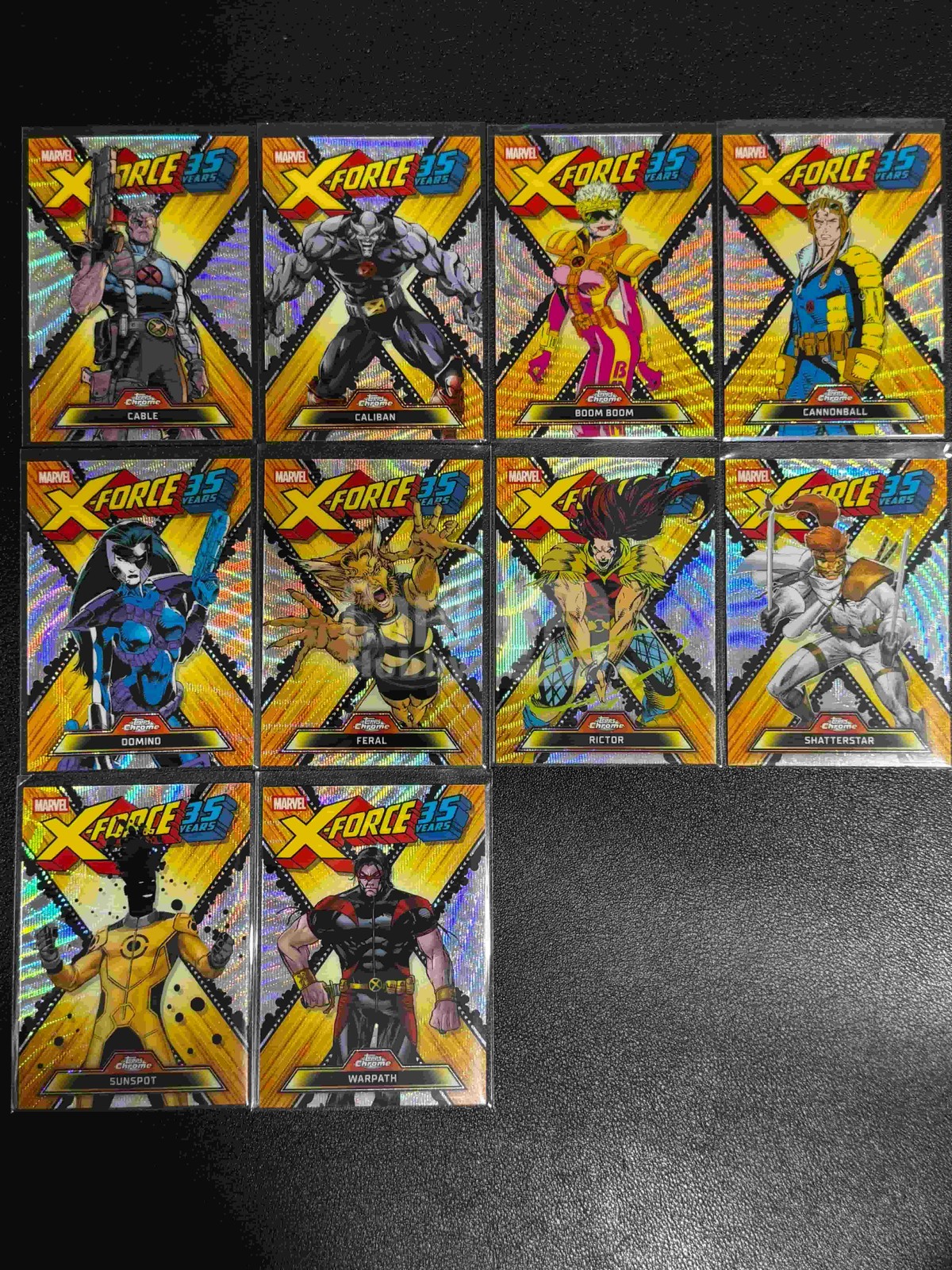2026 Topps Chrome Marvel X-Force 35 Years Full COMPLETE 10 Card Set 2026 Topps Chrome Marvel X-Force 35 Years Full COMPLETE 10 Card Set