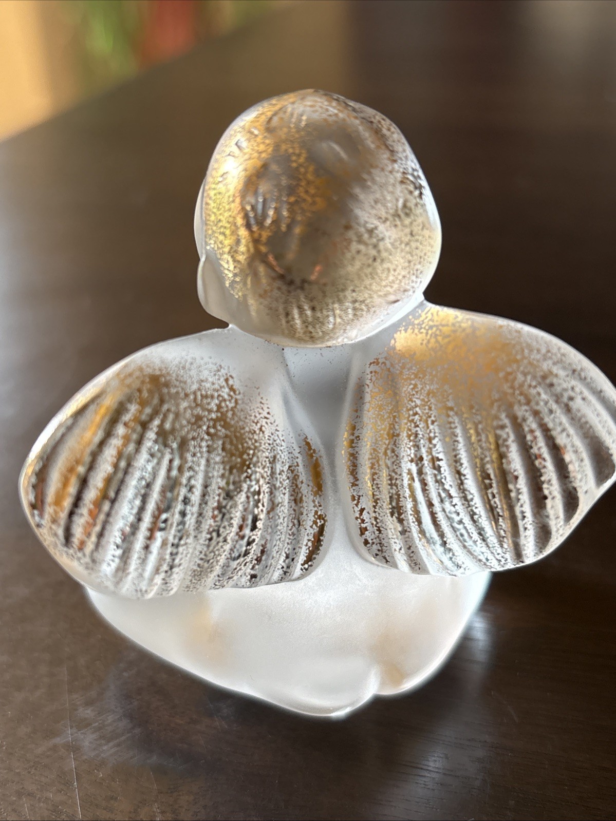 Lalique Elton John Signed, Numbered Crystal Cherub Figurine, Ange Cherubino