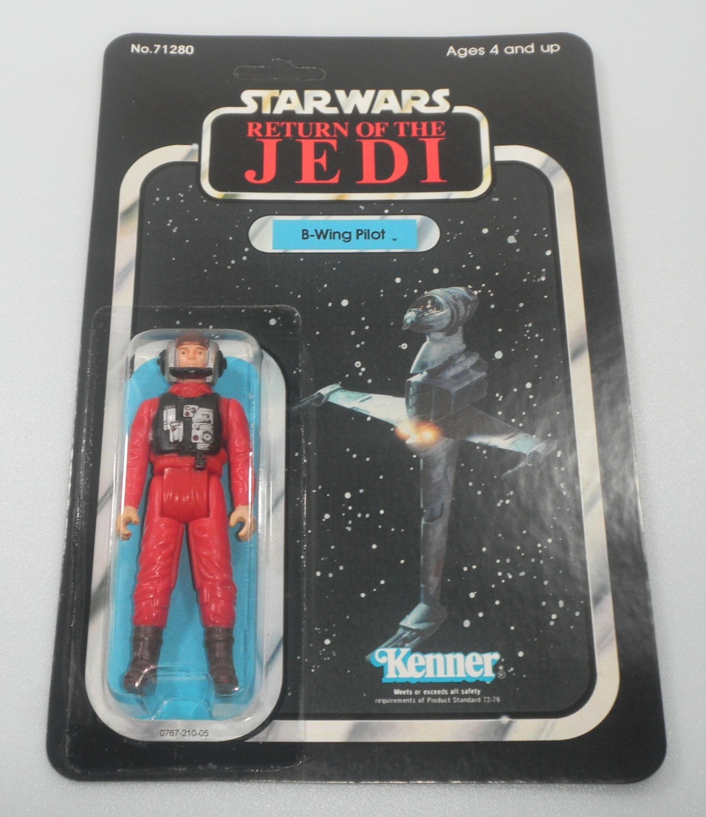RECARDED 1984 B-Wing Pilot Star Wars ROTJ 99% Complete Vintage Action Figure Lot RECARDED 1984 B-Wing Pilot Star Wars ROTJ 99% Complete Vintage Action Figure Lot