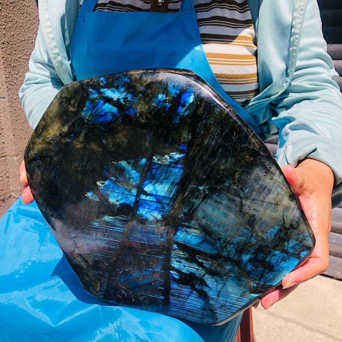22.19LB Natural Gorgeous Labradorite Quartz Crystal Specimen Healing 6426 22.19LB Natural Gorgeous Labradorite Quartz Crystal Specimen Healing 6426