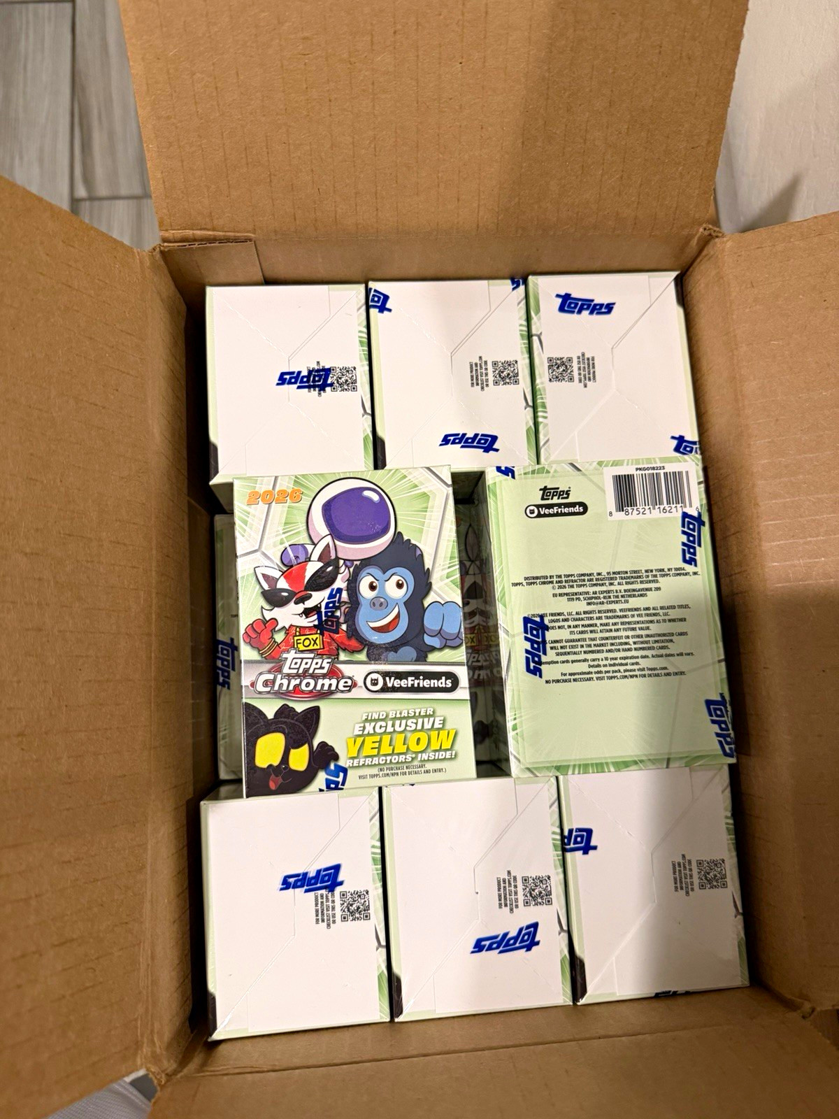 Topps 2026 Topps Chrome VeeFriends Value Box Lot Of 10 Topps 2026 Topps Chrome VeeFriends Value Box Lot Of 10