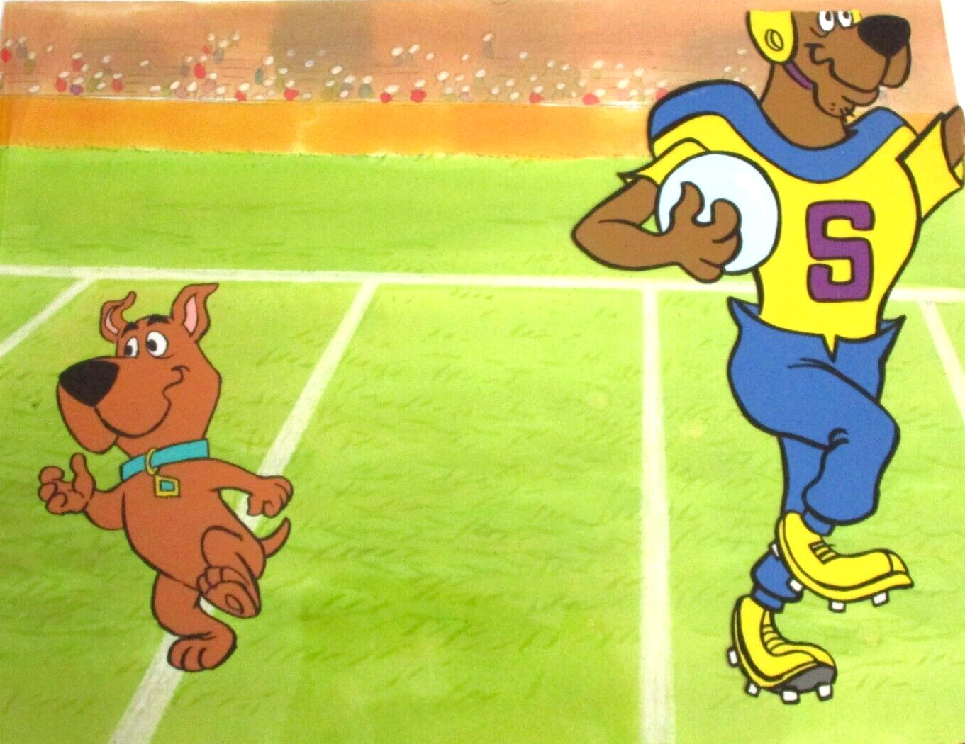 SCOOBY DOO dog FOOTBALL NFL HANNA-BARBERA 1980's ORIGINAL PRODUCTION CEL set