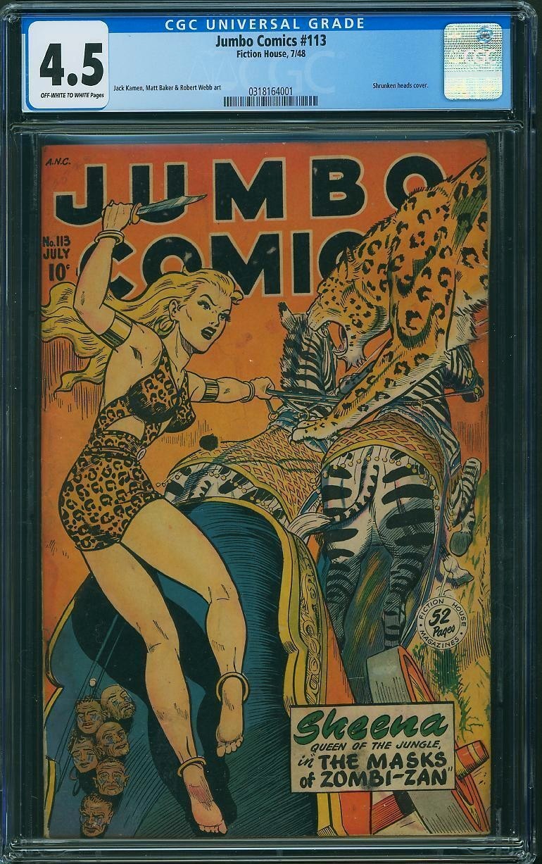 Jumbo Comics #113 (1948) CGC 4.5 Matt Baker Good Girl Art Pre-Code GA