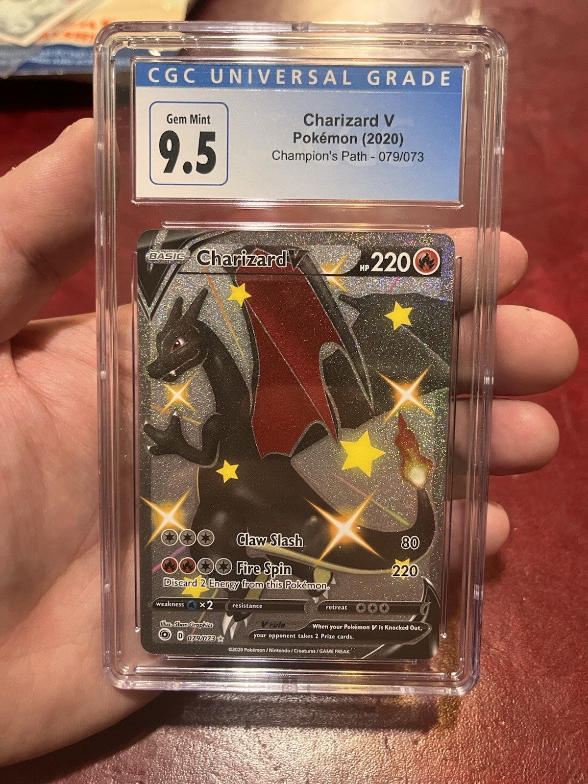 2020 Pokemon Champion's Path - Charizard V - No. 079/073 - CGC 9.5