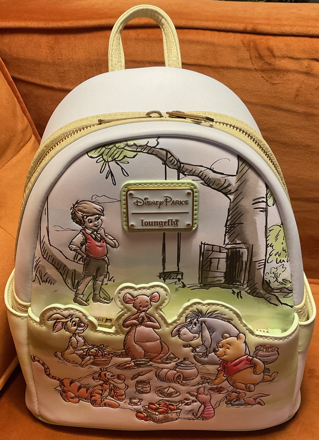 Loungefly Disney Parks Winnie the Pooh Mini Backpack Handbag Multicolor
