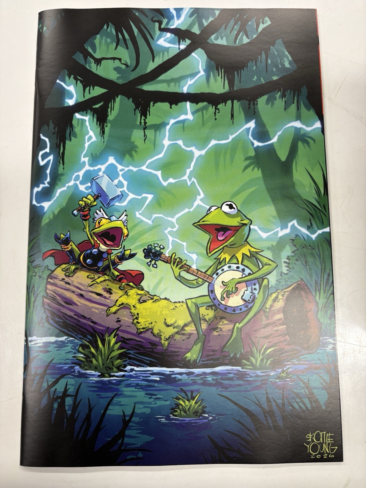 MUPPETS TAKE THE MARVEL UNIVERSE 1 1:100 SKOTTIE YOUNG BABY VIRGIN VARIANT NM