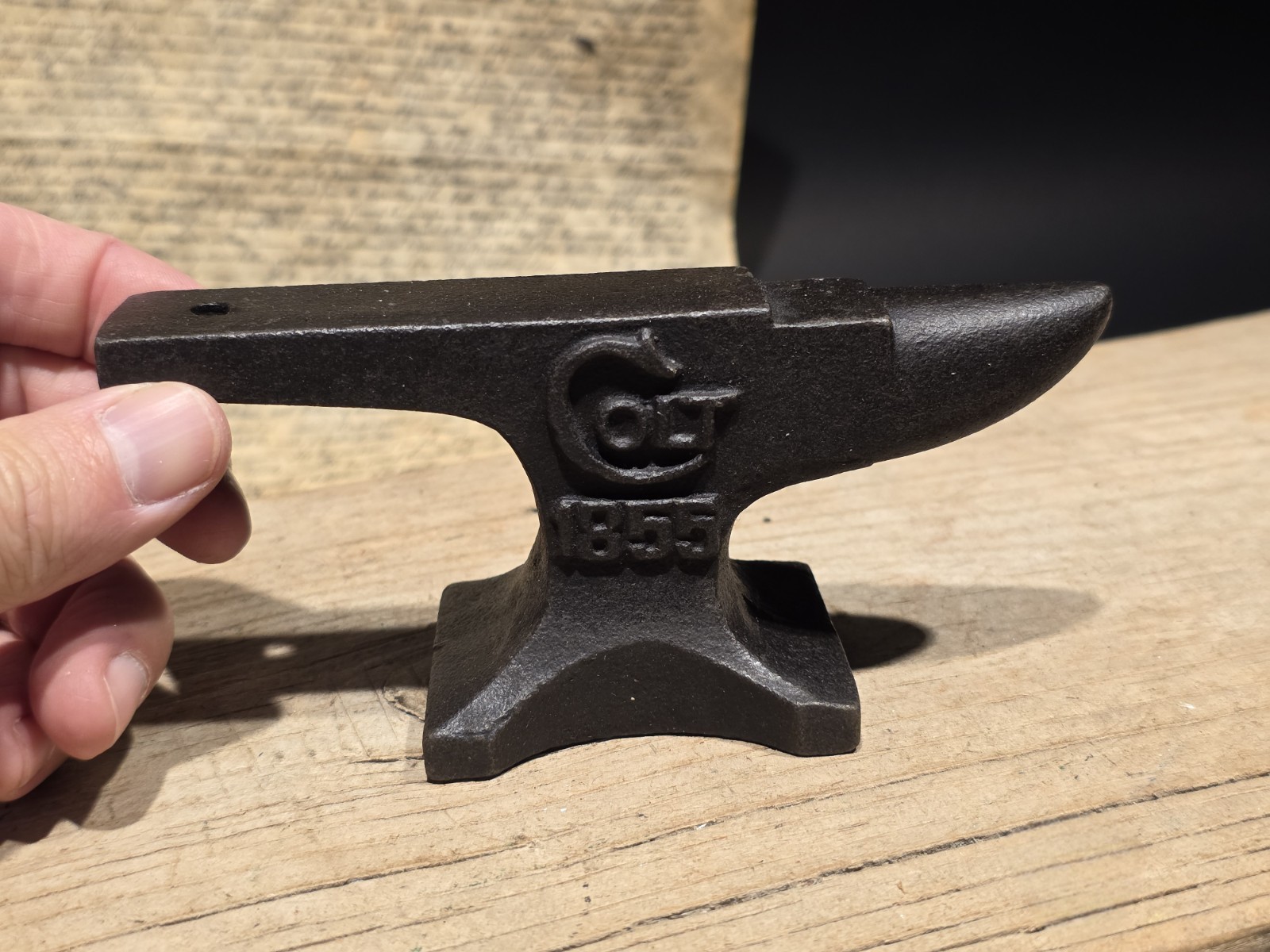6" Vintage Style Colt 1855 Miniature Anvil Cast Iron Gunsmith Paperweight 6" Vintage Style Colt 1855 Miniature Anvil Cast Iron Gunsmith Paperweight