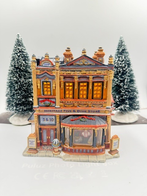 Lemax Heritage Five And Dime Vintage Christmas Village Building In Box Lemax Heritage Five And Dime Vintage Christmas Village Building In Box
