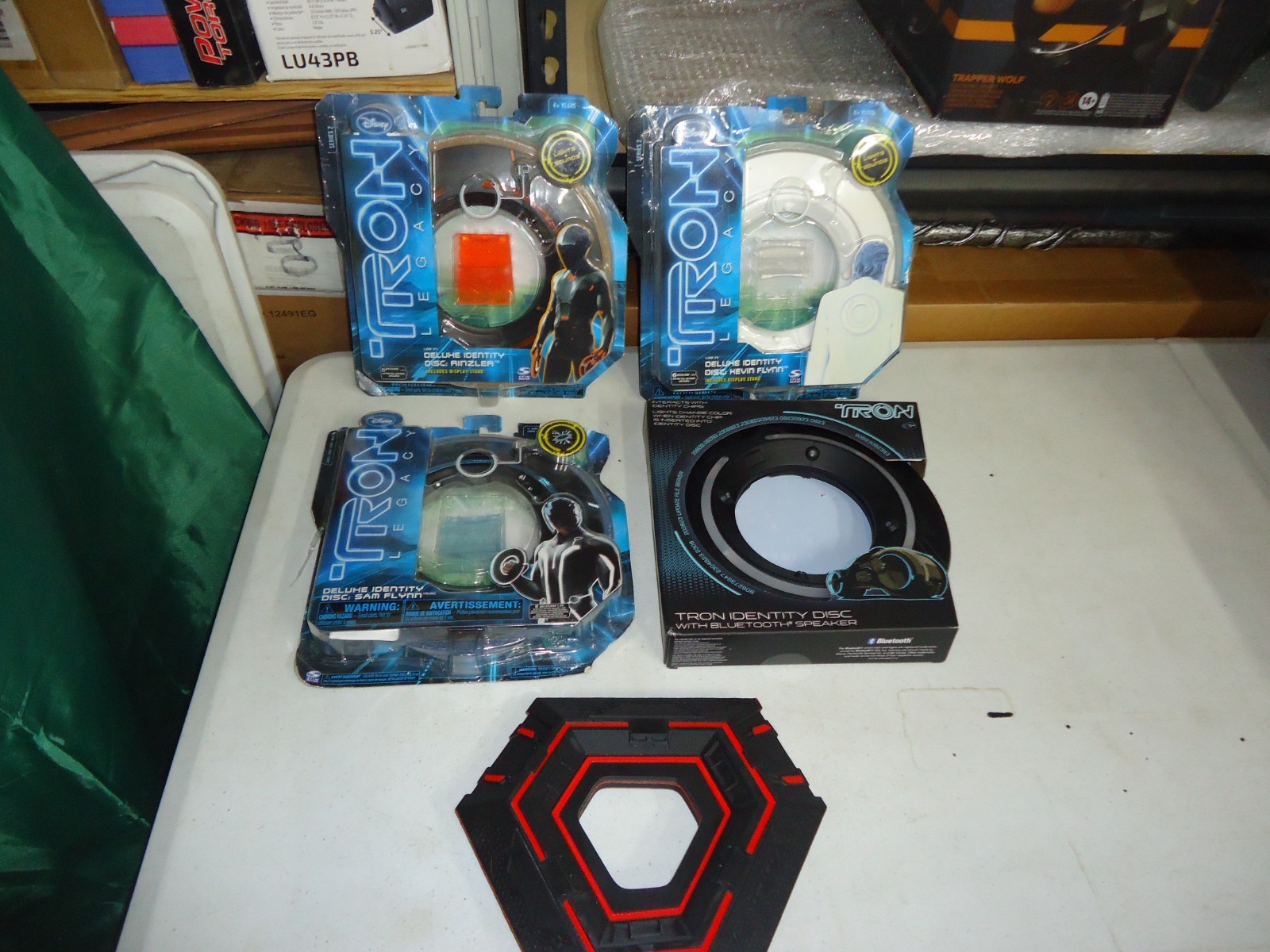 Huge Lot of (4) Disney Tron Legacy Discs + (1) 3D Printed Tron Ares Disc