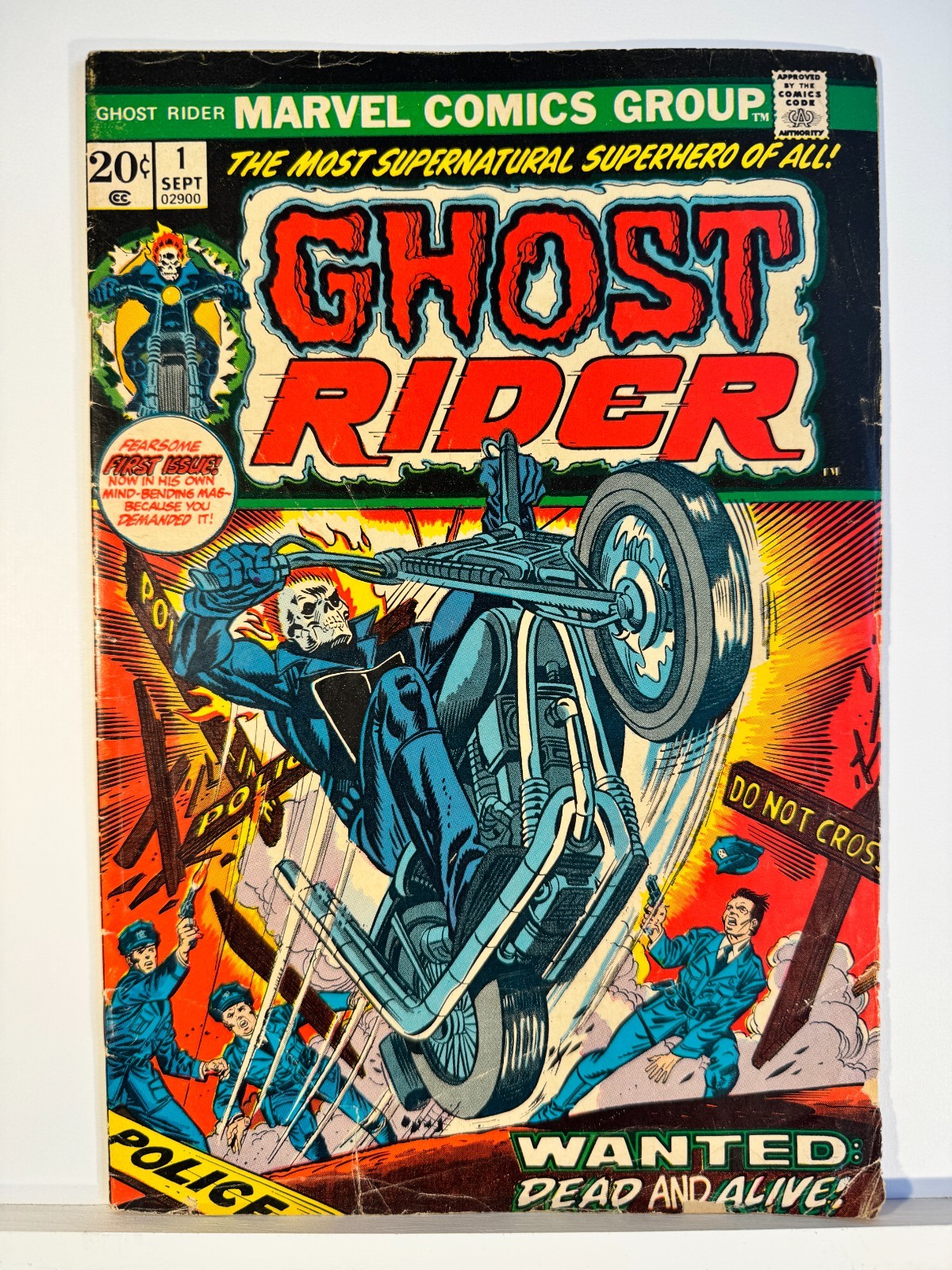 Ghost Rider #1 1973 Marvel 1st Daimon Hellstrom Son of Satan Bronze Age Ghost Rider #1 1973 Marvel 1st Daimon Hellstrom Son of Satan Bronze Age