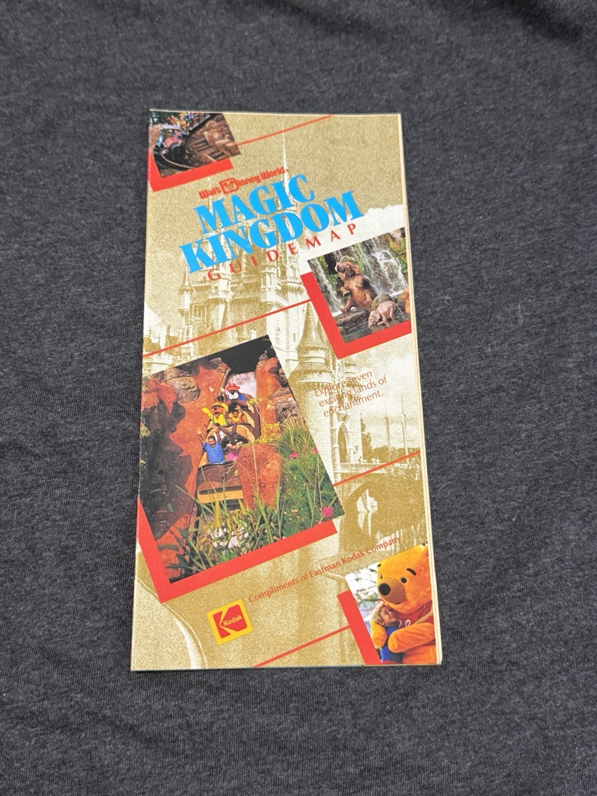 Vintage 1993 Walt Disney World Magic Kingdom Guide Map Brochure Splash Mountain Vintage 1993 Walt Disney World Magic Kingdom Guide Map Brochure Splash Mountain