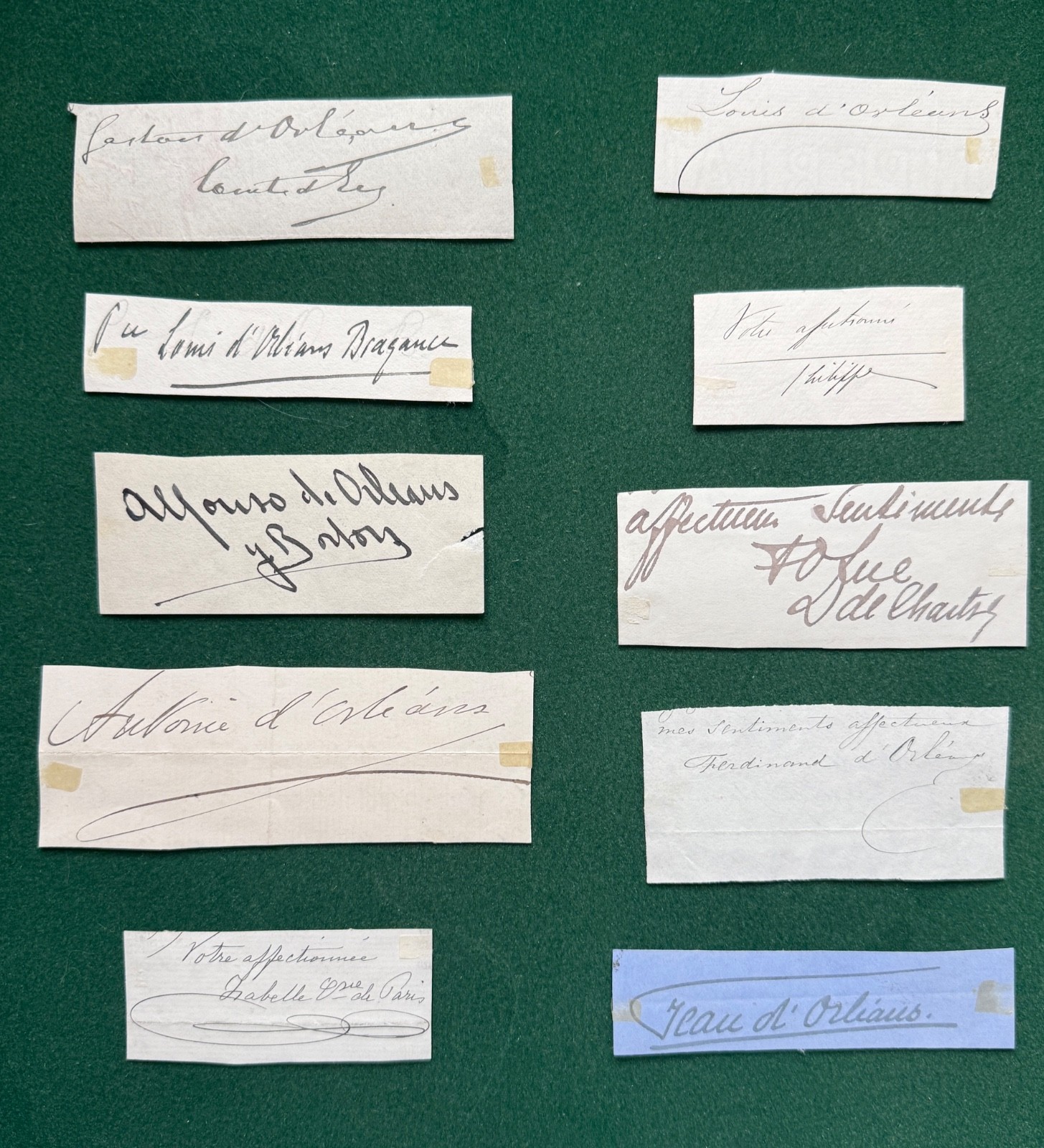 Antique Autograph Collection King Louis-Philippe Brazil Orleans Braganza Royals Antique Autograph Collection King Louis-Philippe Brazil Orleans Braganza Royals
