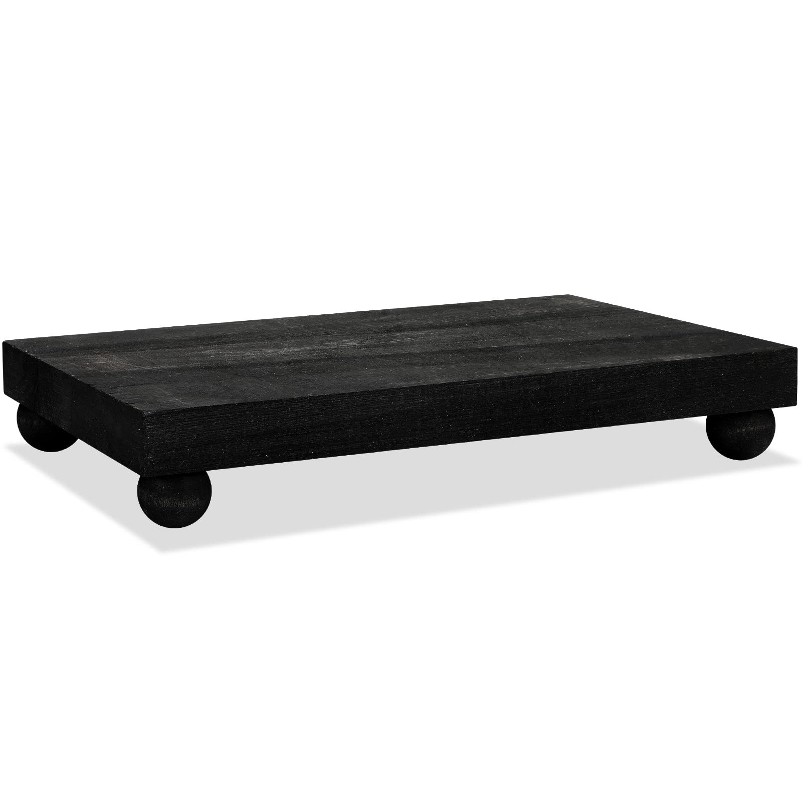 Wood Pedestal Stand Riser Decor,Classic,Black,9 X 6 Inch Wood Pedestal Stand Riser Decor,Classic,Black,9 X 6 Inch