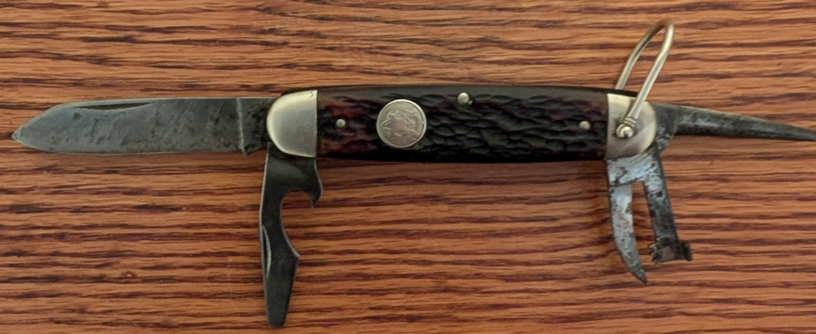 Vtg. 1930's Multi-blade REMINGTON UMC Scout (4) Blade Pocket Knife # RS4233 NICE Vtg. 1930's Multi-blade REMINGTON UMC Scout (4) Blade Pocket Knife # RS4233 NICE