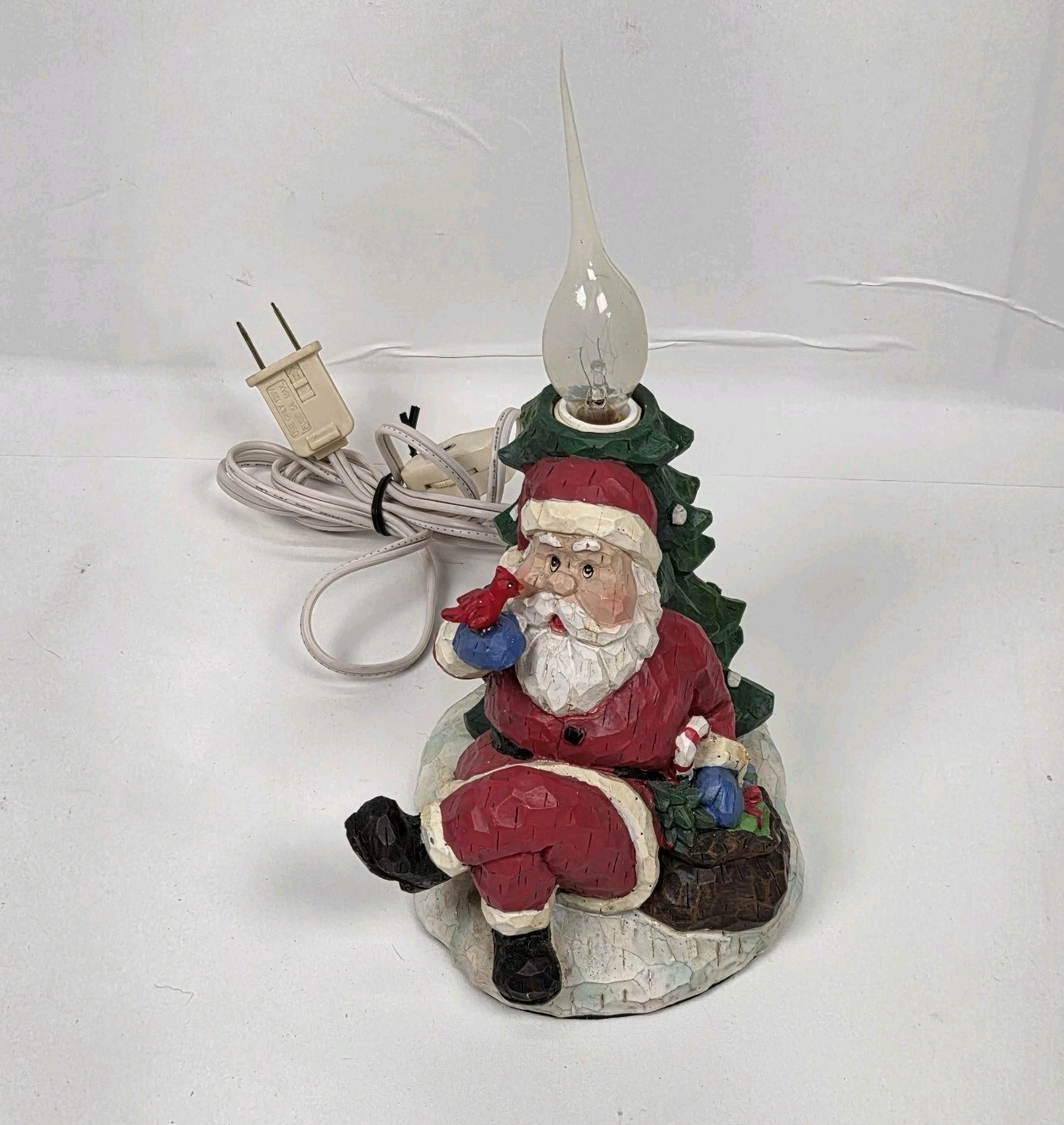 Christmas In The Woods Sitting Santa Flicker Light / Night Light Christmas In The Woods Sitting Santa Flicker Light / Night Light