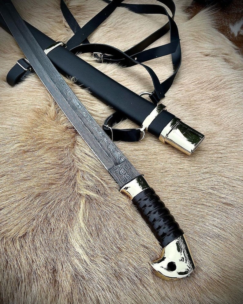 Cossack Shashka Officer Sword Handmade Full Tang Russian Saber | Military Sword Cossack Shashka Officer Sword Handmade Full Tang Russian Saber | Military Sword