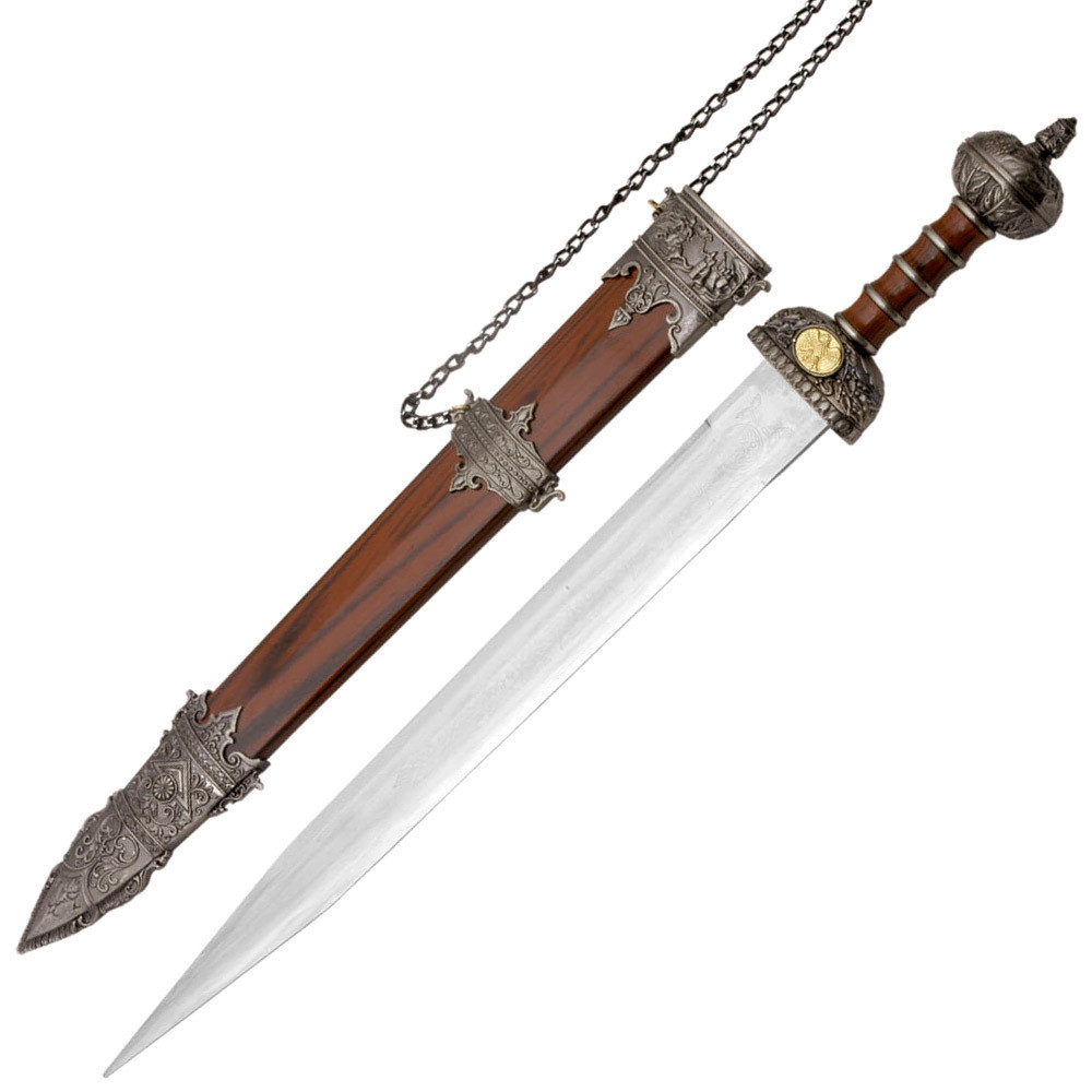 Medieval Roman Legionnaire's Gladiator Gladius Sword, Scabbard Medieval Roman Legionnaire's Gladiator Gladius Sword, Scabbard
