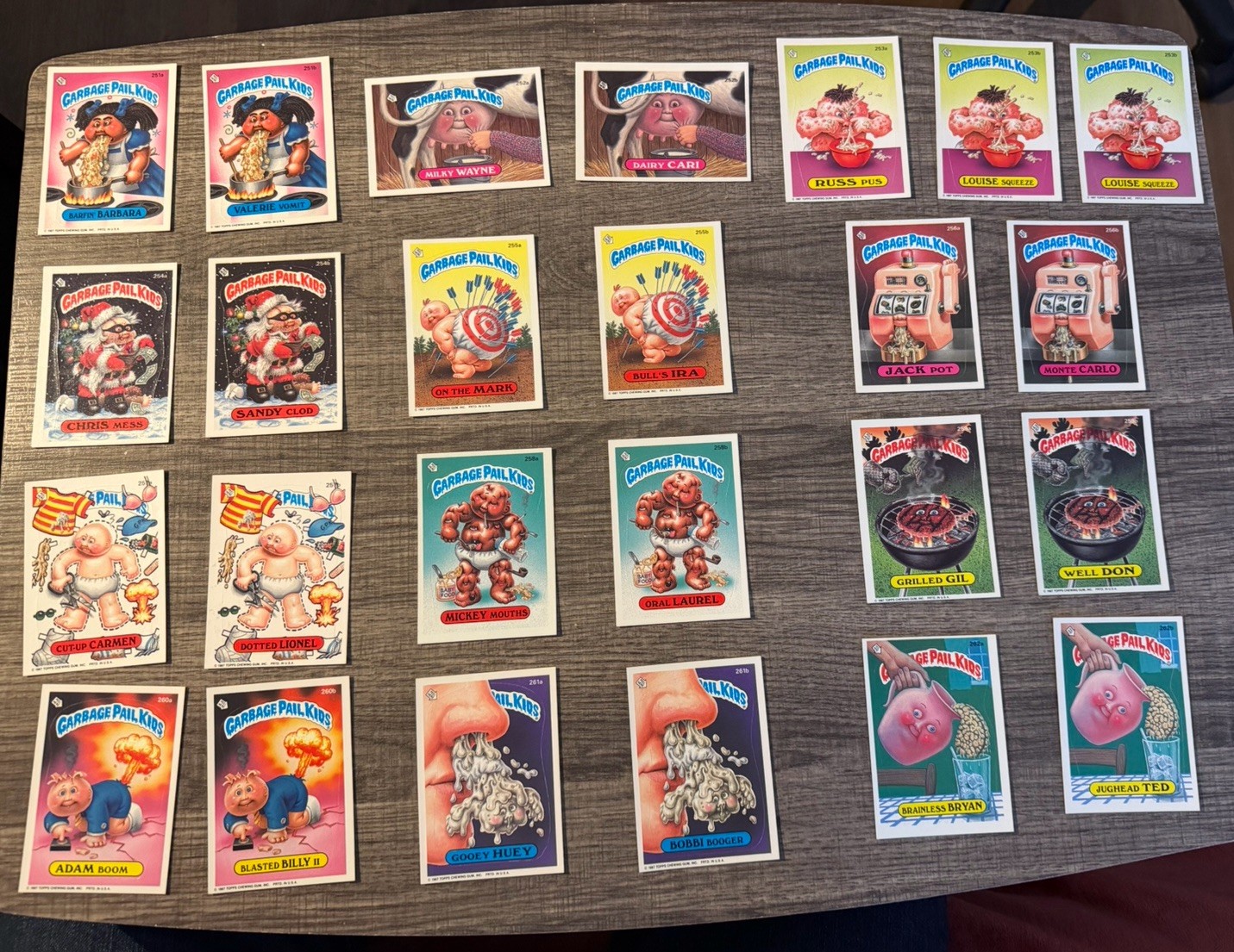 1987 Topps GPK OS7 Garbage Pail Kids Original 7th Series Complete 88-Card Set 1987 Topps GPK OS7 Garbage Pail Kids Original 7th Series Complete 88-Card Set