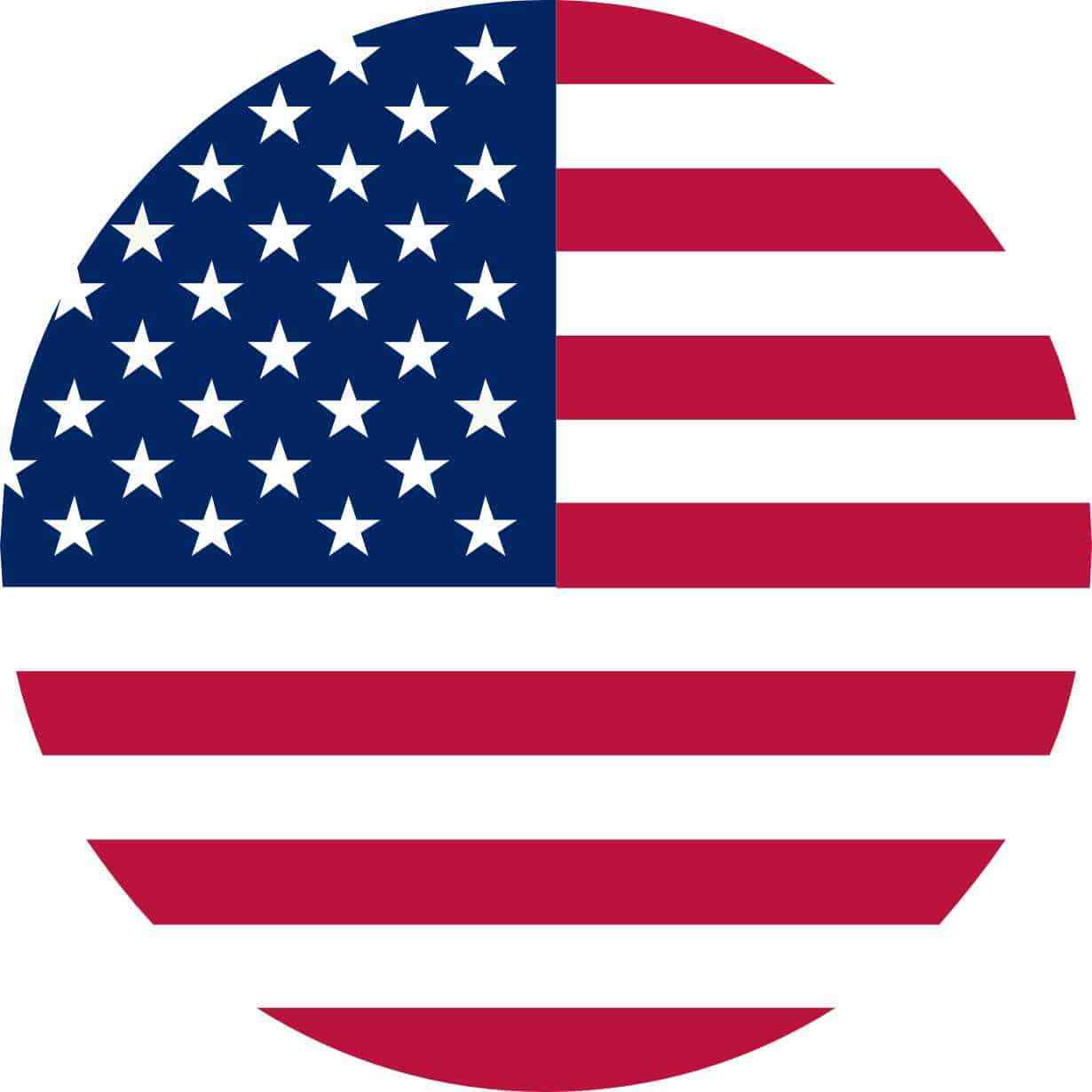 4in x 4in Circular American Flag Vinyl Sticker Car Truck Vehicle Bumper Decal 4in x 4in Circular American Flag Vinyl Sticker Car Truck Vehicle Bumper Decal