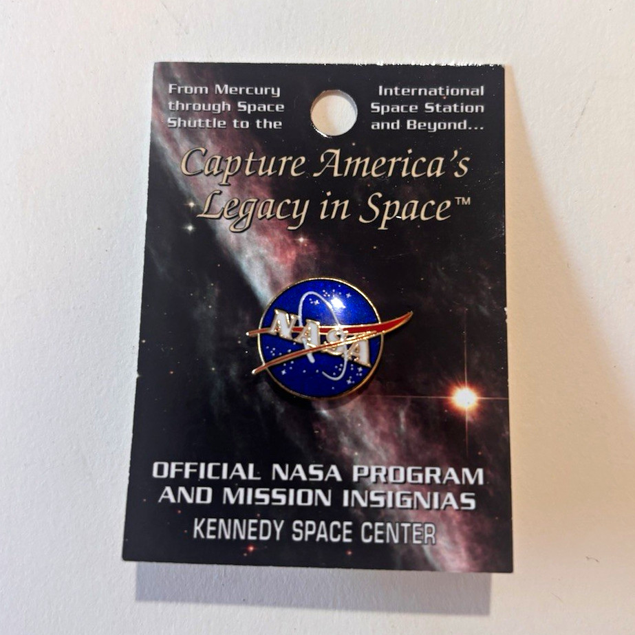 NASA Meatball Logo Official Program & Mission Insignias Pinback Lapel Pin