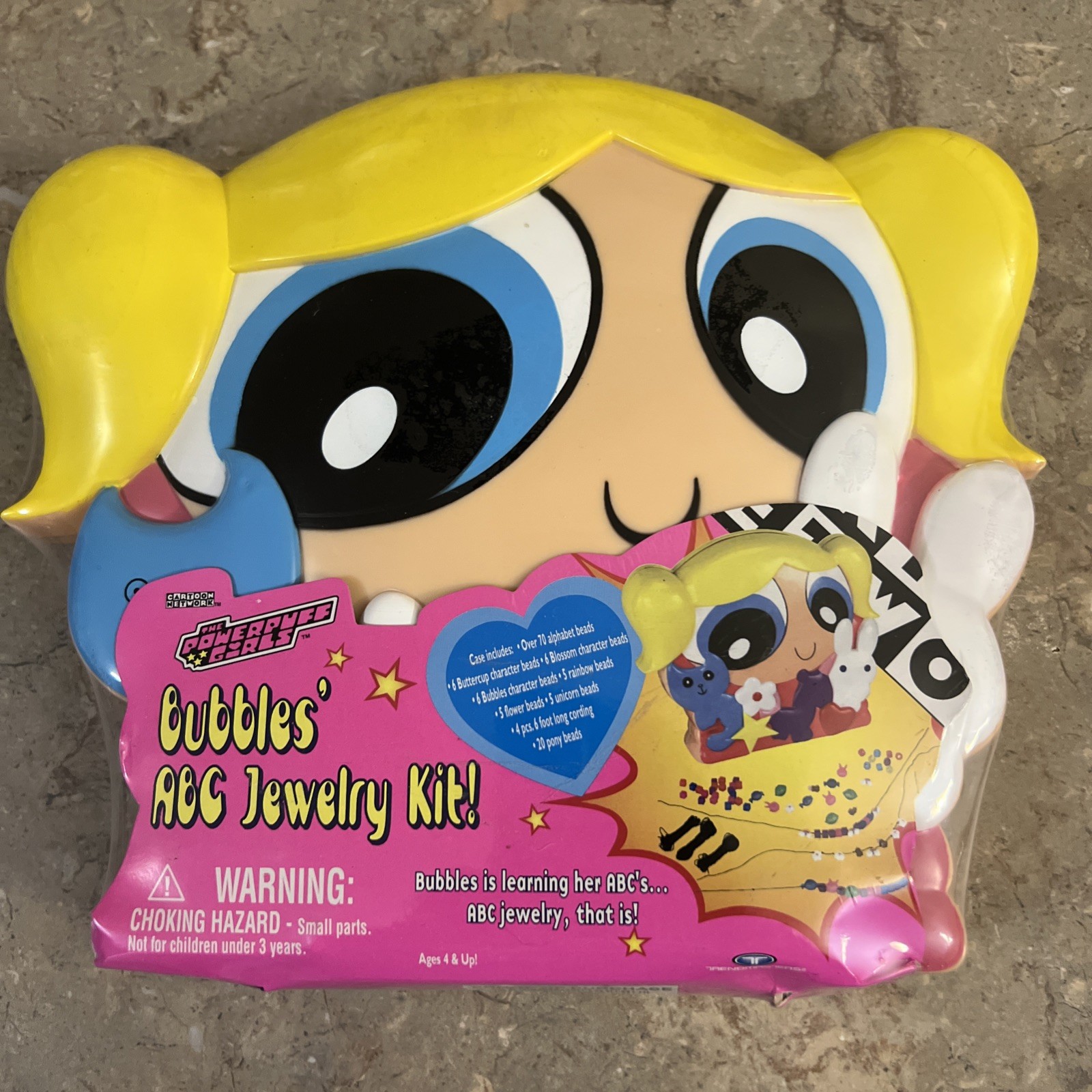 Vintage 1999 The Powerpuff Girls Bubble’s ABC Jewelry Kit Sealed Case RARE Vintage 1999 The Powerpuff Girls Bubble’s ABC Jewelry Kit Sealed Case RARE