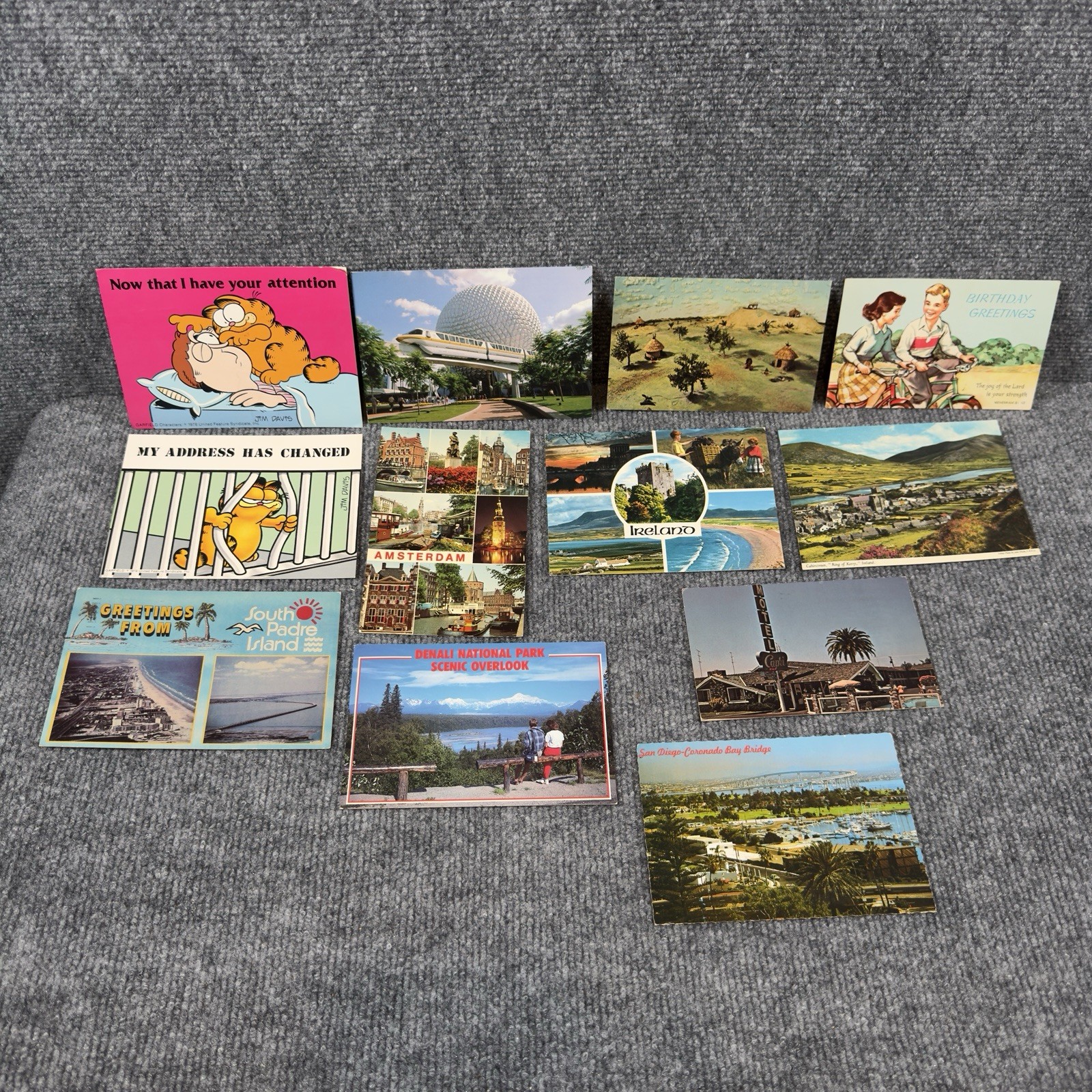 Vintage 1970s-1990s Postcards Lot 12 Worldwide Used Written On Cartoons Variety Vintage 1970s-1990s Postcards Lot 12 Worldwide Used Written On Cartoons Variety
