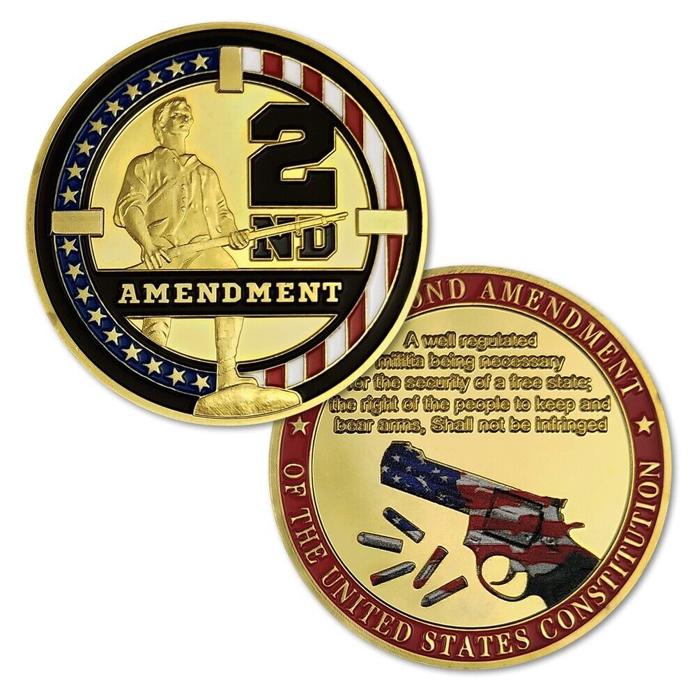 The Second Amendment of the United States Gold Challenge Coin