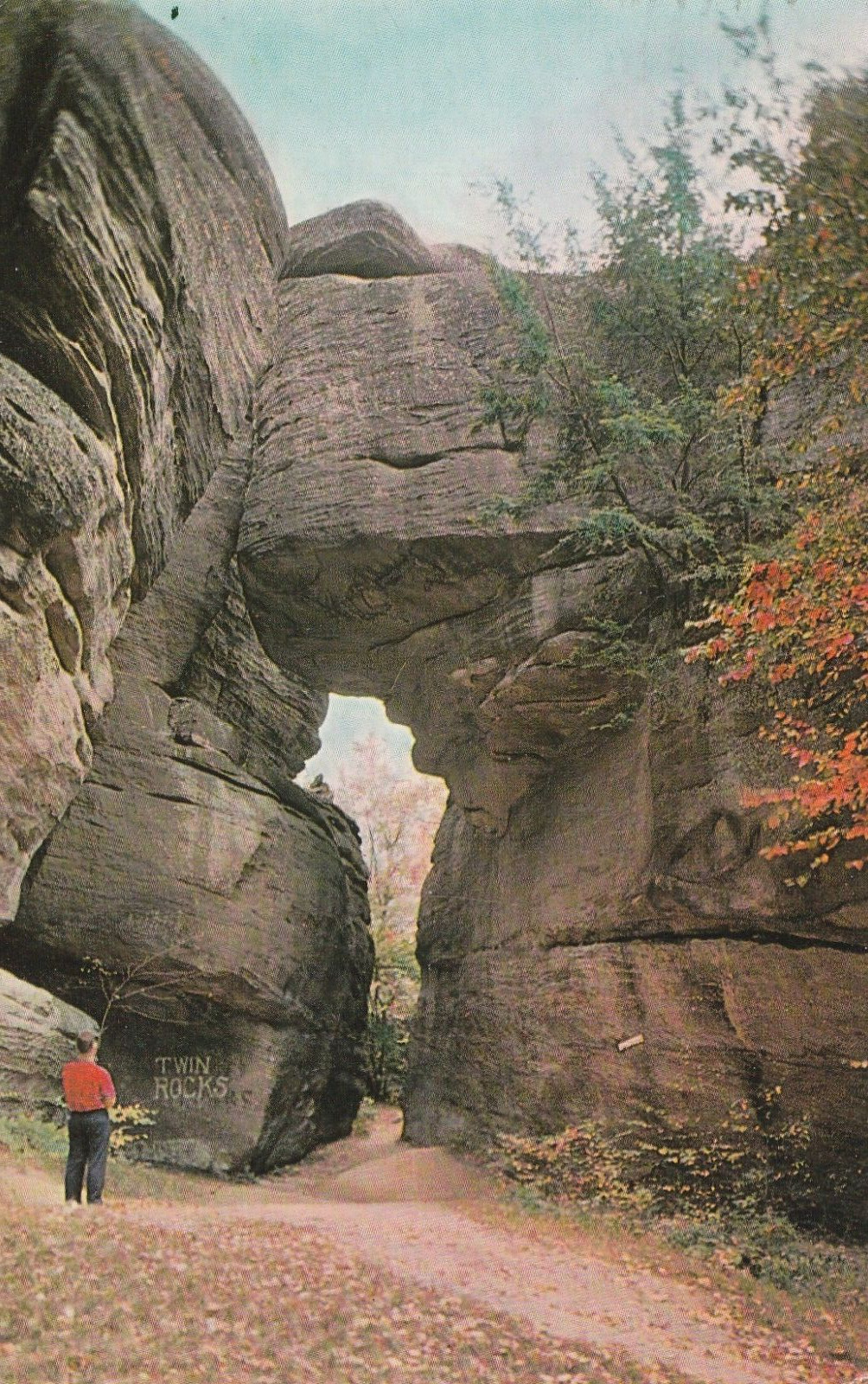 The Three Sisters Rocks Rock City Park Olean New York Postcard