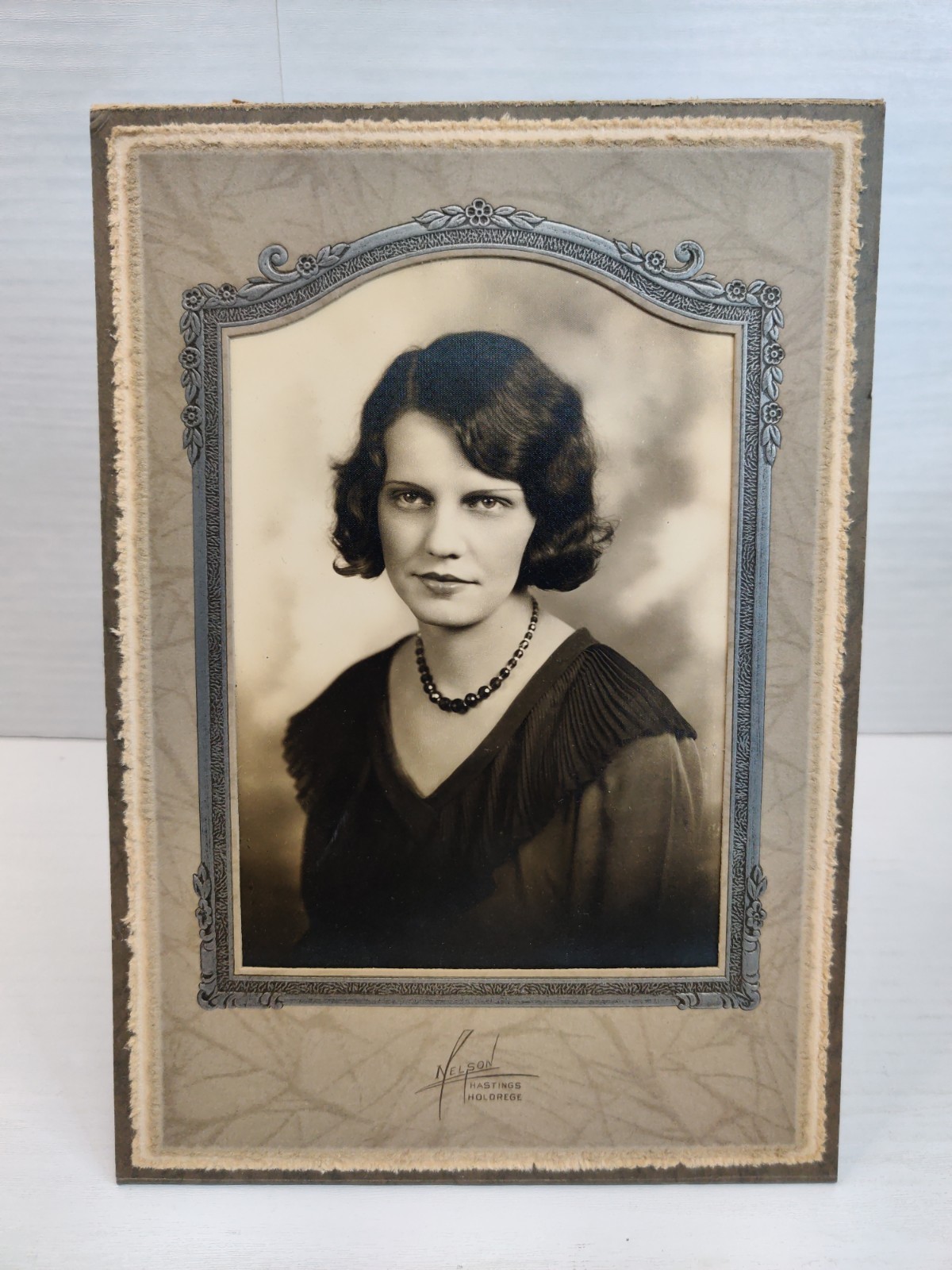 VTG 1920s Lovely Flapper Photo Portrait Nelson Studio Hastings Holdrege Nebraska VTG 1920s Lovely Flapper Photo Portrait Nelson Studio Hastings Holdrege Nebraska