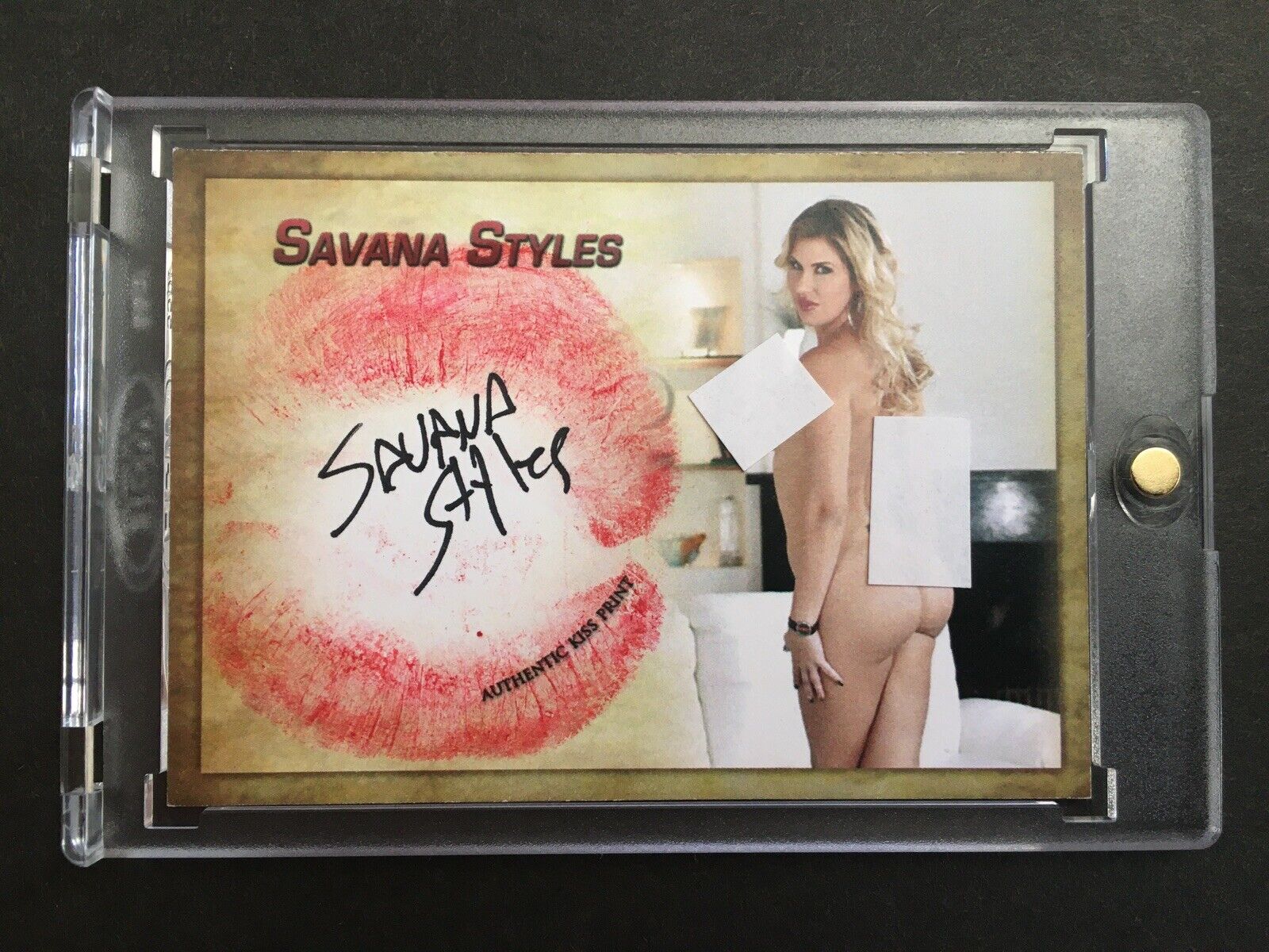 2017 Collectors Expo Model Savana Styles Autographed Kiss Card