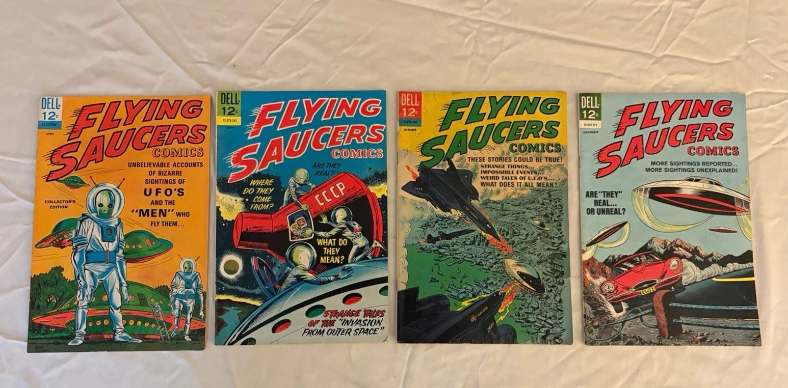 Flying Saucers (1967-1969 Dell) #1, 2, 3, 4 Flying Saucers (1967-1969 Dell) #1, 2, 3, 4
