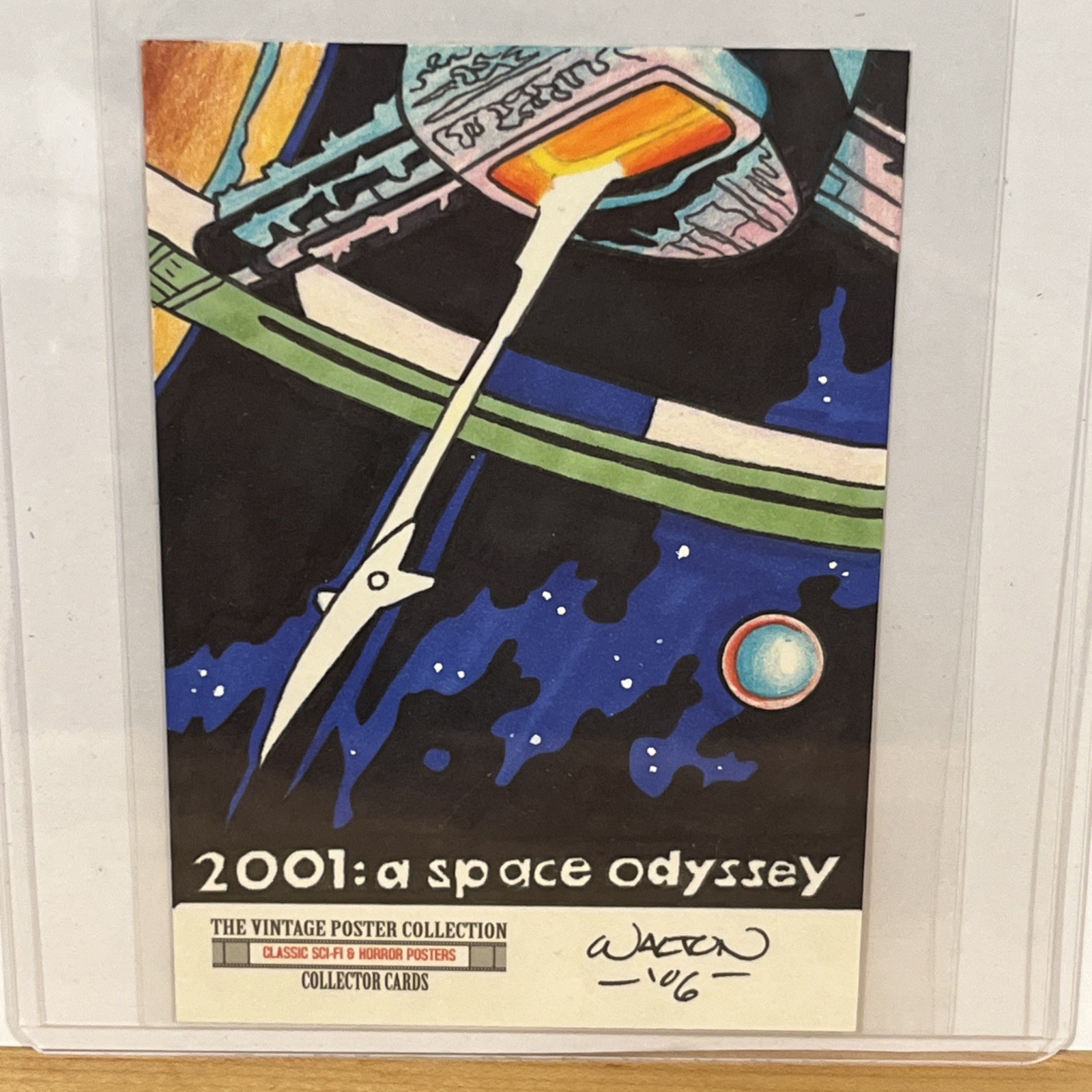 2007 Breygent Poster Collection Travis Walton 2001 Space Odyssey SKETCH CARD 2007 Breygent Poster Collection Travis Walton 2001 Space Odyssey SKETCH CARD