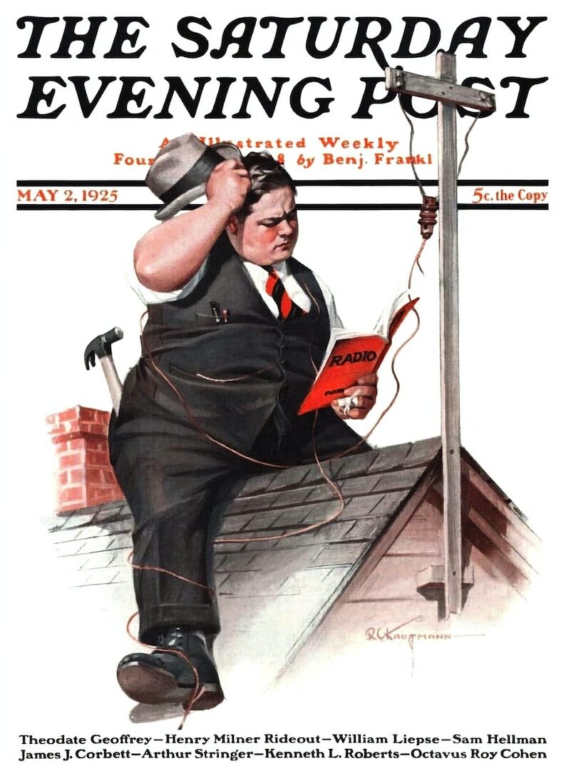 Vintage Saturday Evening Post May 2 ,1925 Cover Poster Print 17x12 Vintage Saturday Evening Post May 2 ,1925 Cover Poster Print 17x12