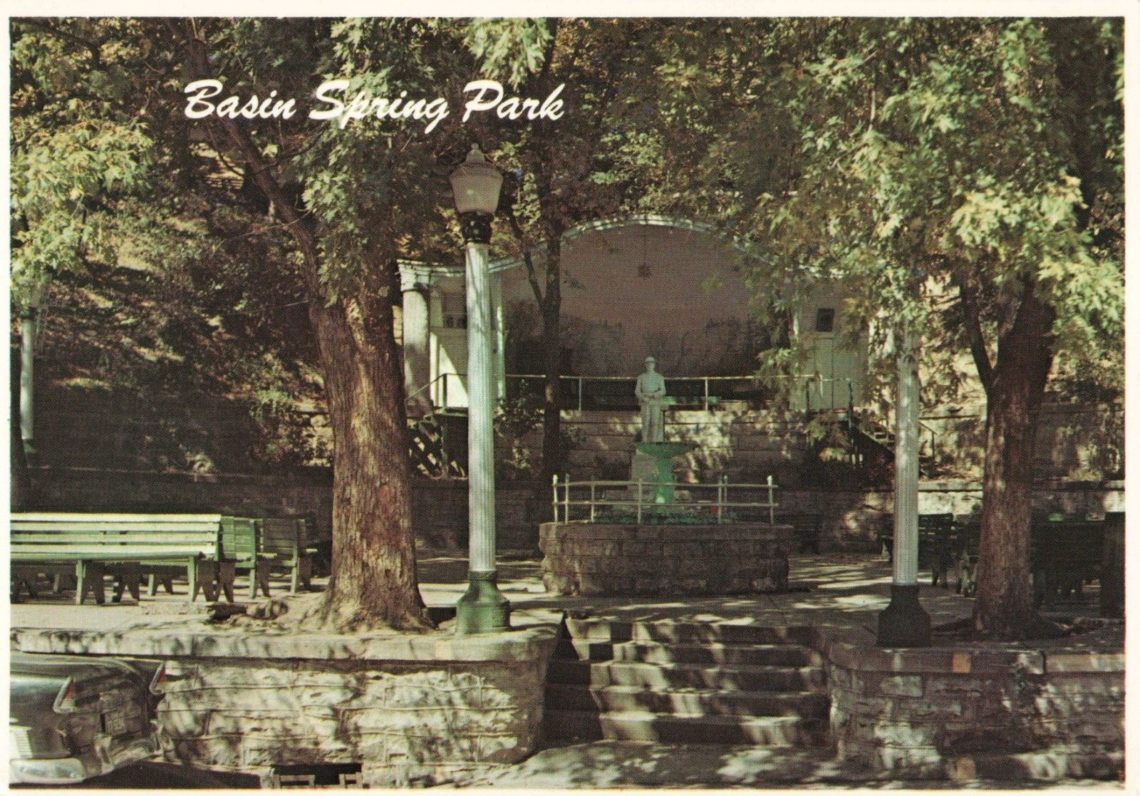 Eureka Springs AR Arkansas, Basin Spring Park, Vintage Postcard