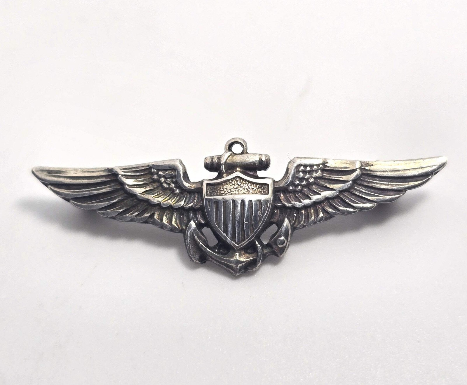 Original Pre WWII US Navy Naval Aviator Enlisted Pilot Wings Sterling NS Meyer Original Pre WWII US Navy Naval Aviator Enlisted Pilot Wings Sterling NS Meyer