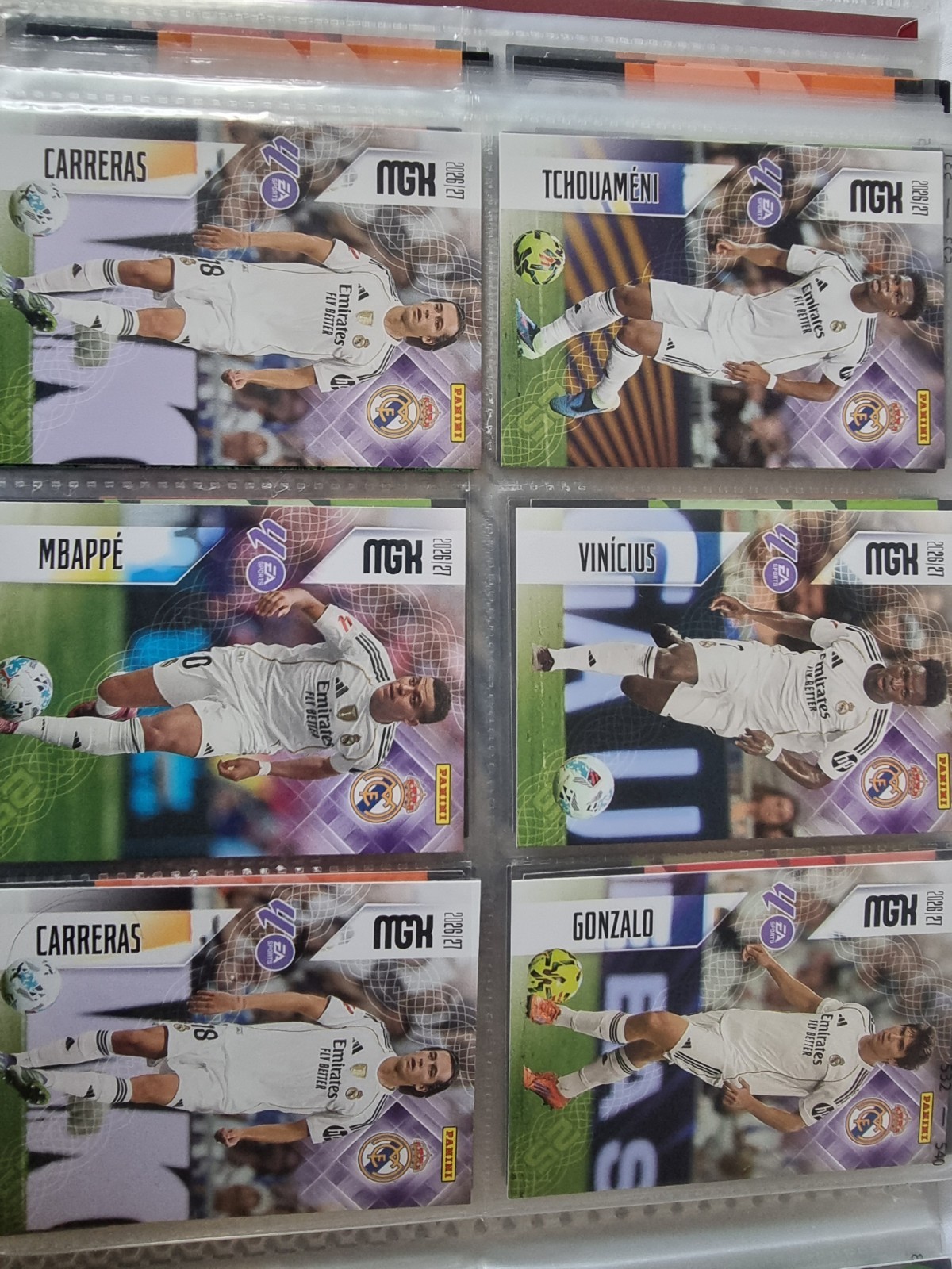 Panini MGK 26-27 LaLiga Real Madrid 6 Card Lot Mbappé Vinicius Tchouaméni Panini MGK 26-27 LaLiga Real Madrid 6 Card Lot Mbappé Vinicius Tchouaméni