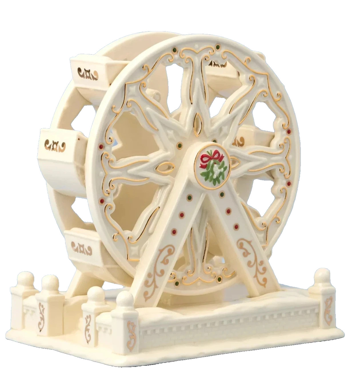 2026 Lenox Mistletoe Park Village Ferris Wheel Porcelain Figurine Holiday 2026 Lenox Mistletoe Park Village Ferris Wheel Porcelain Figurine Holiday