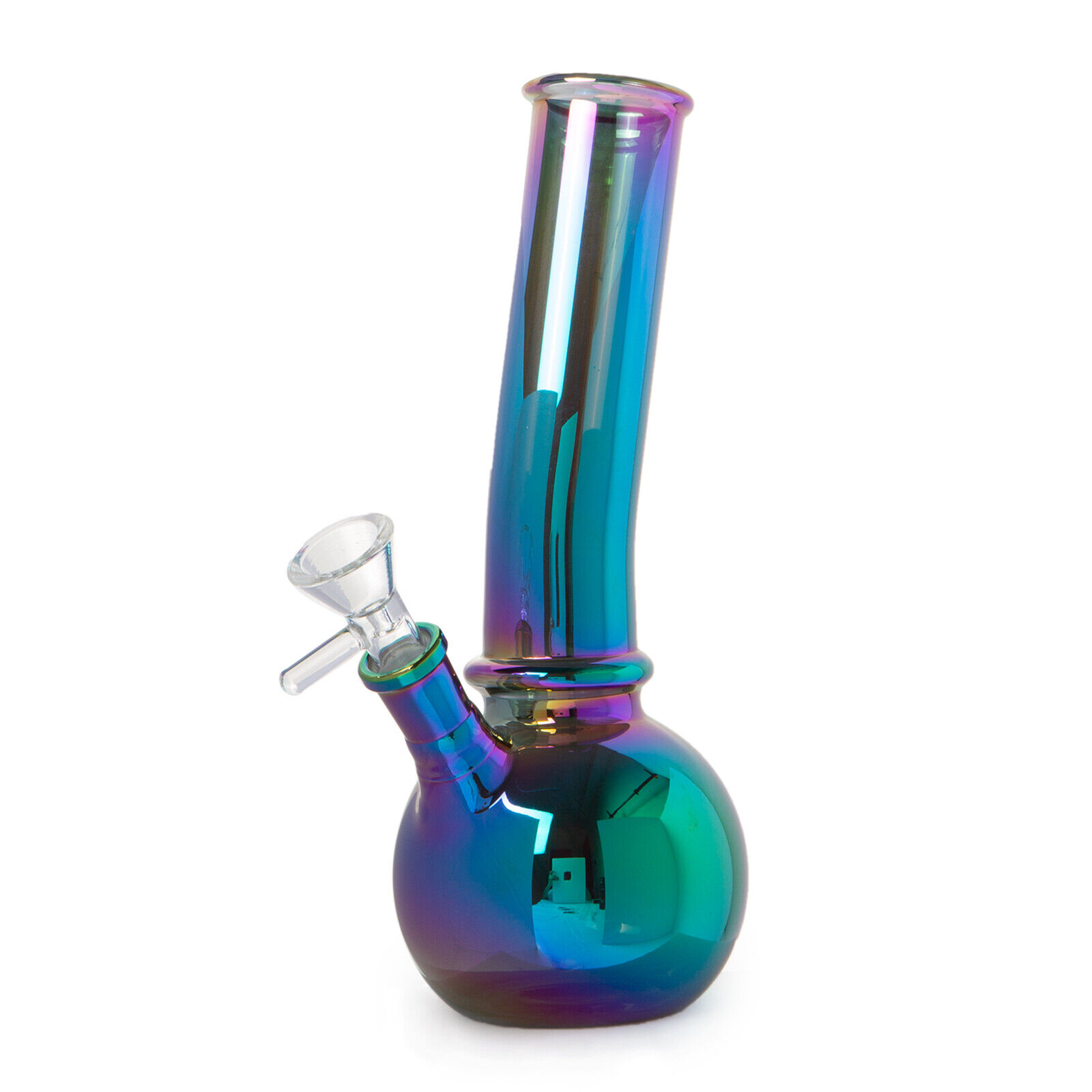 8'' Rainbow Colorful Glass Bong Hookah Water Pipe Shisha Bong Same day Shipping