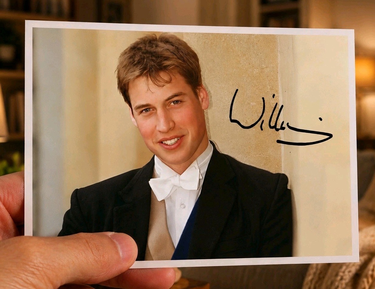 2 Autographs - Prince William - Prince Harry - British Royal - Windsor 2 Autographs - Prince William - Prince Harry - British Royal - Windsor