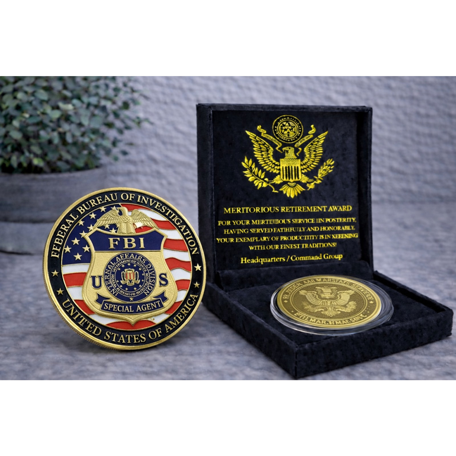 FBI Federal Bureau Of Investigation "Special Agent" w/ Retirement Award FBI Federal Bureau Of Investigation "Special Agent" w/ Retirement Award